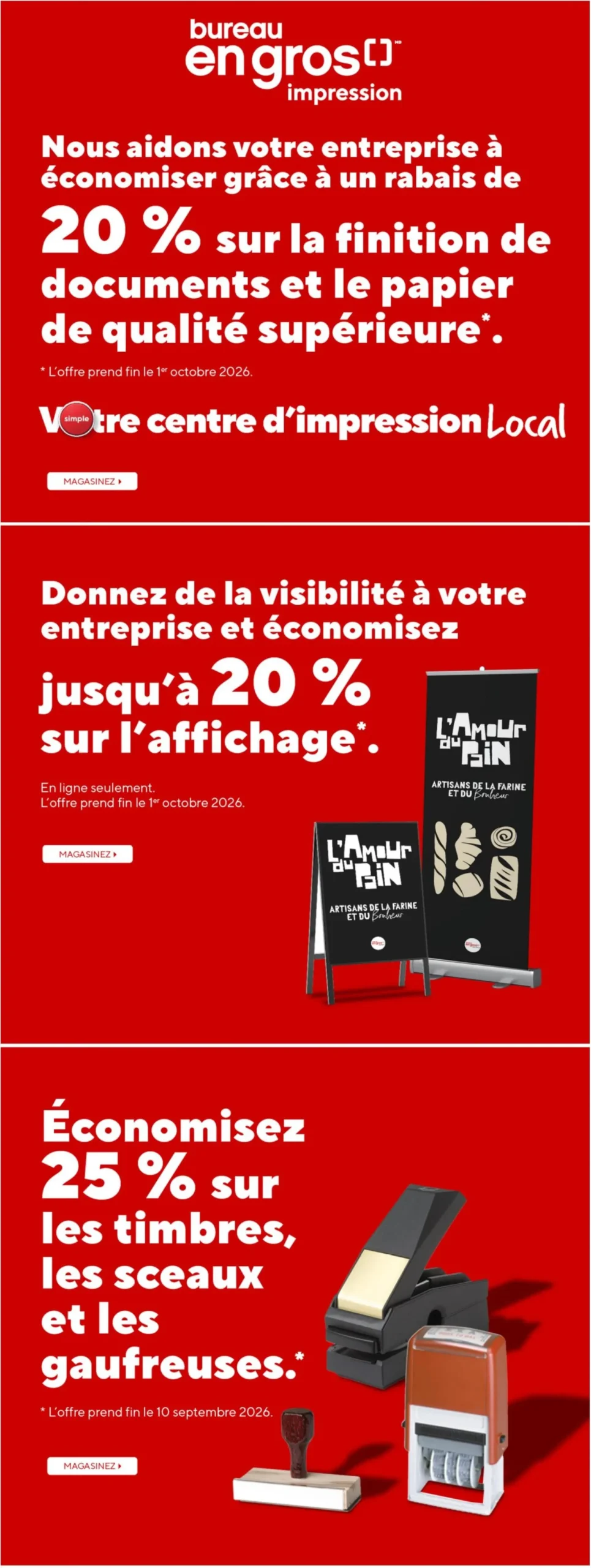 Page 16 de la Circulaire Bureau en Gros du 28 août au 3 septembre 2026