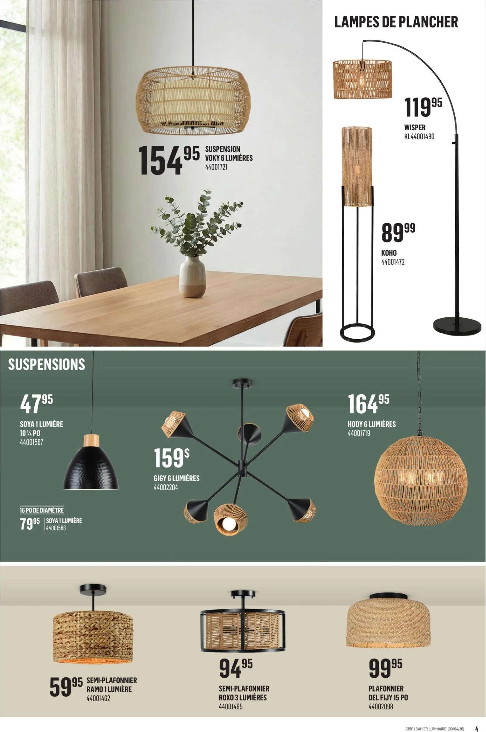 Page 4 de la Circulaire Canac Inspiration Décor du 9 au 22 avril 2026