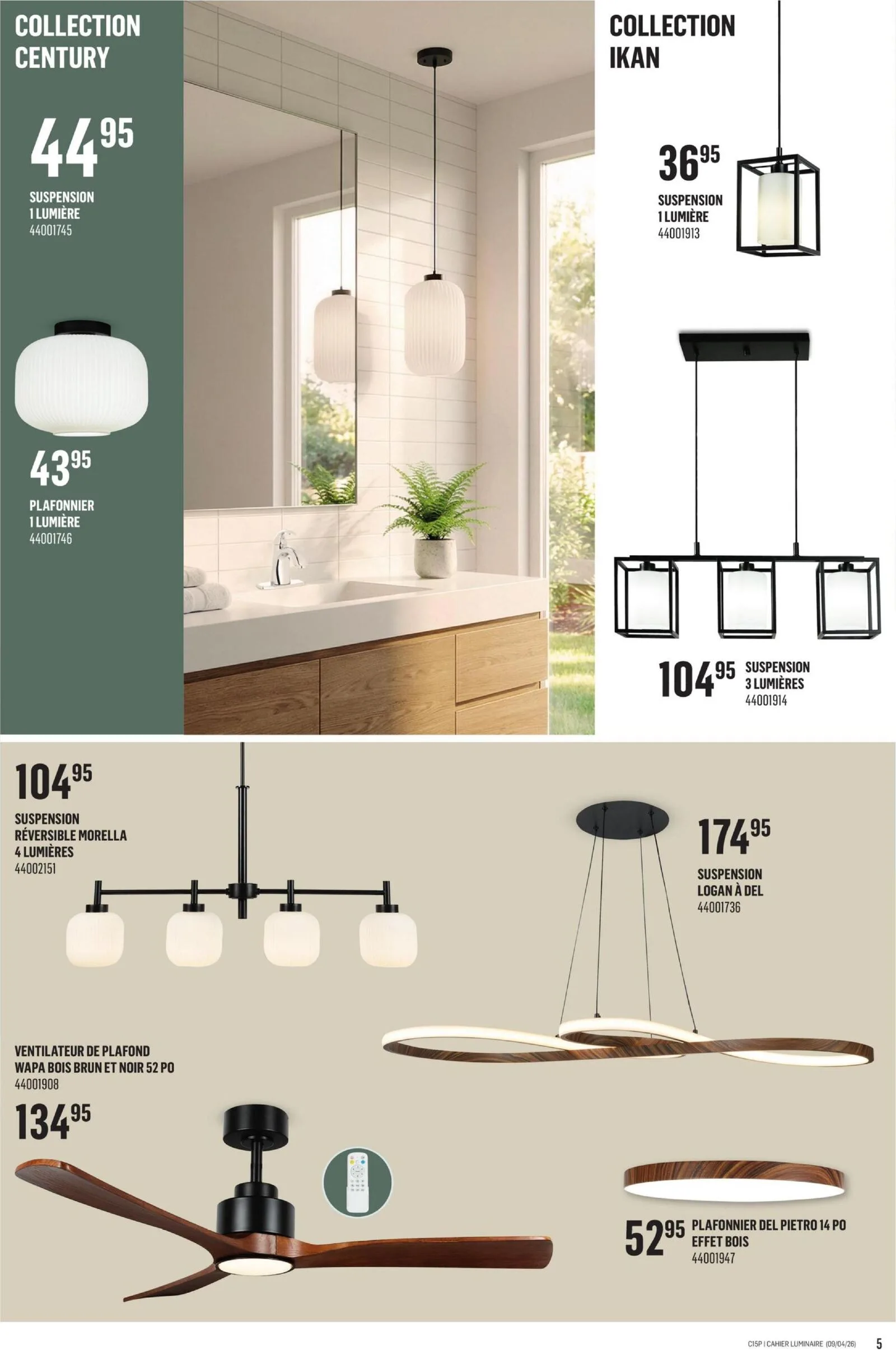 Page 5 de la Circulaire Canac Inspiration Décor du 9 au 22 avril 2026