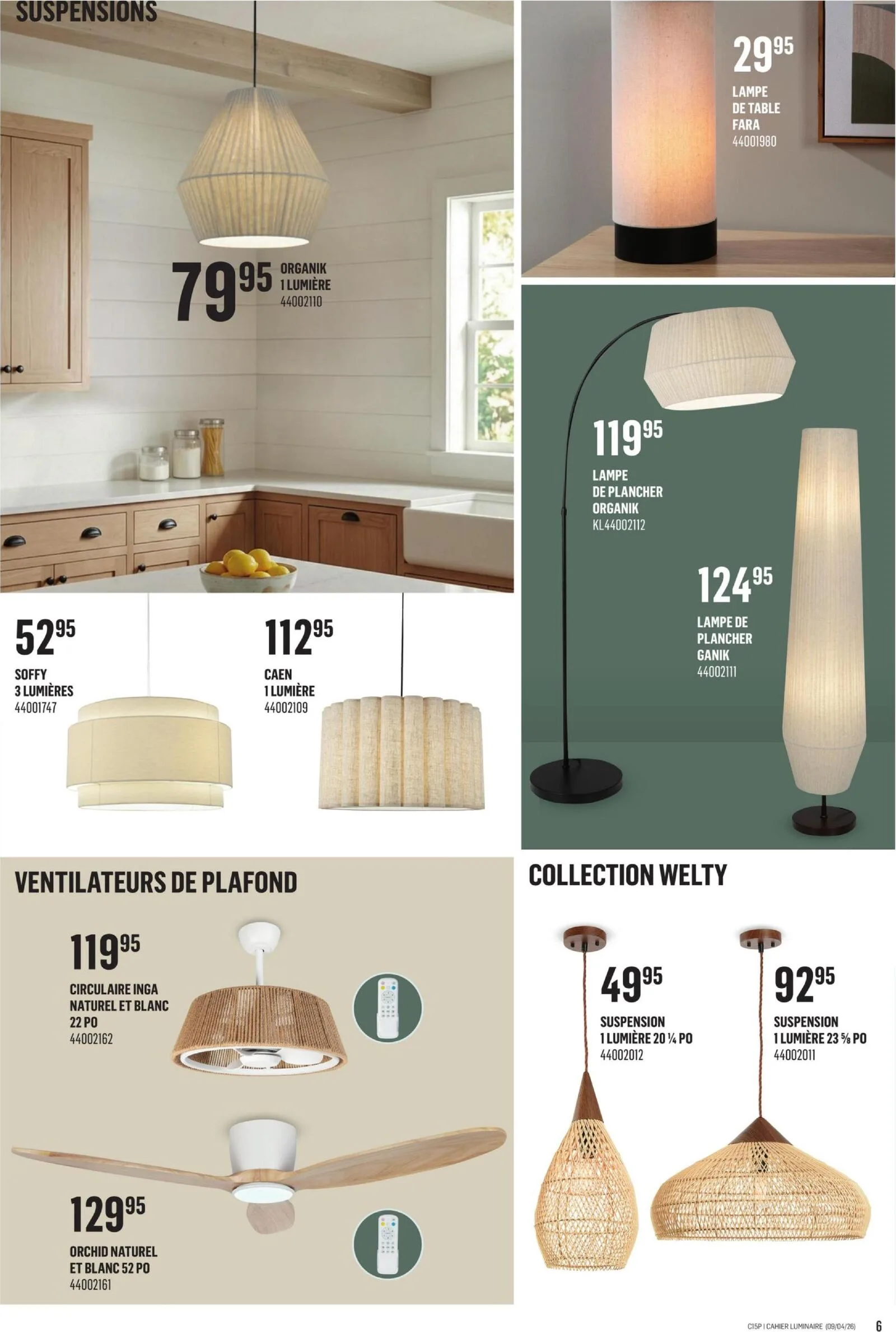 Page 6 de la Circulaire Canac Inspiration Décor du 9 au 22 avril 2026