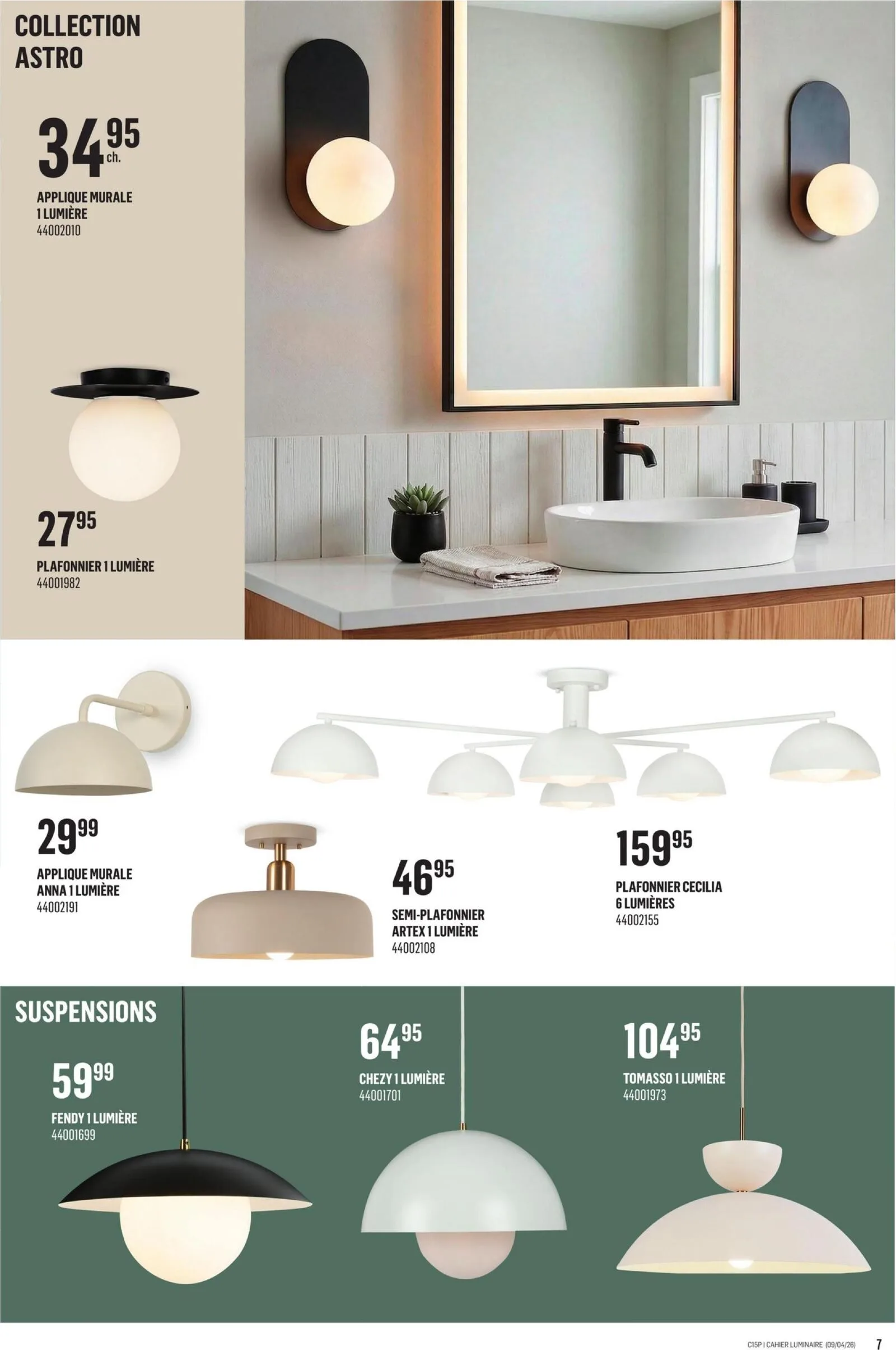 Page 7 de la Circulaire Canac Inspiration Décor du 9 au 22 avril 2026