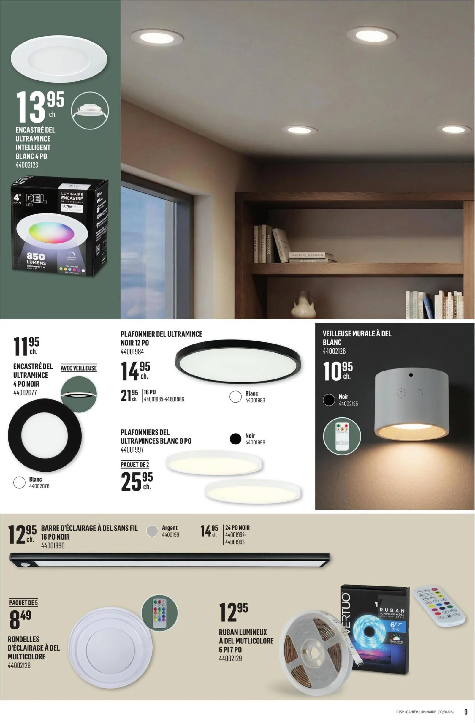 Page 9 de la Circulaire Canac Inspiration Décor du 9 au 22 avril 2026