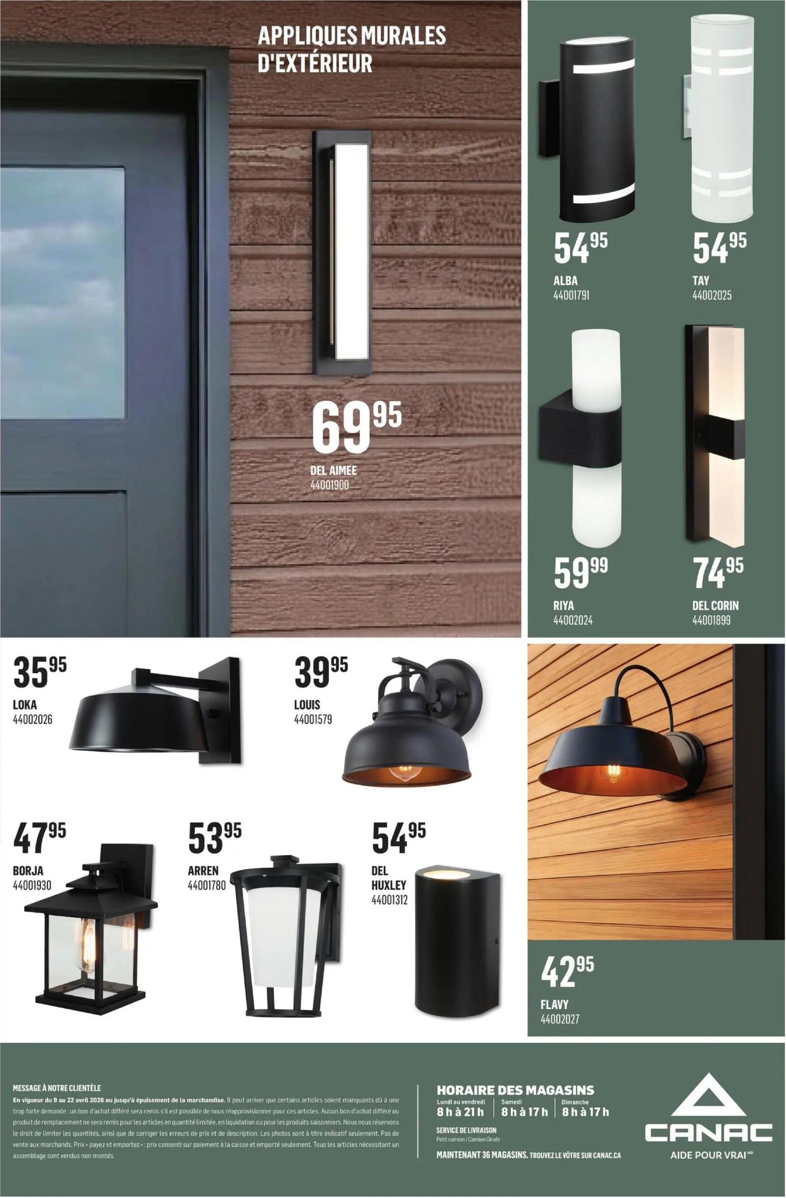 Page 10 de la Circulaire Canac Inspiration Décor du 9 au 22 avril 2026