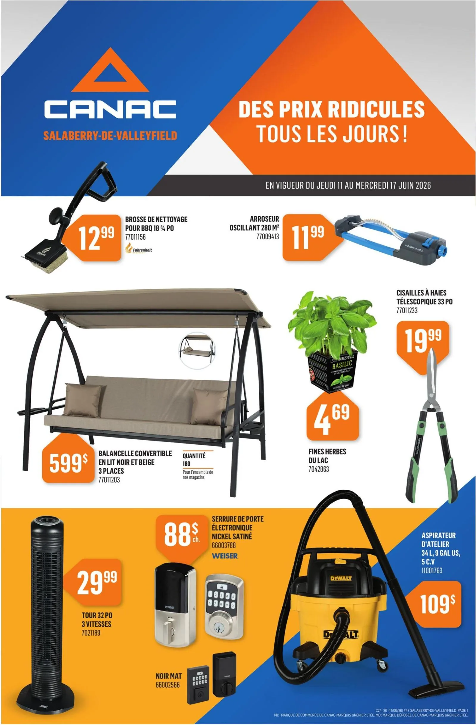 Page 3 de la Circulaire Canac du 11 au 17 juin 2026