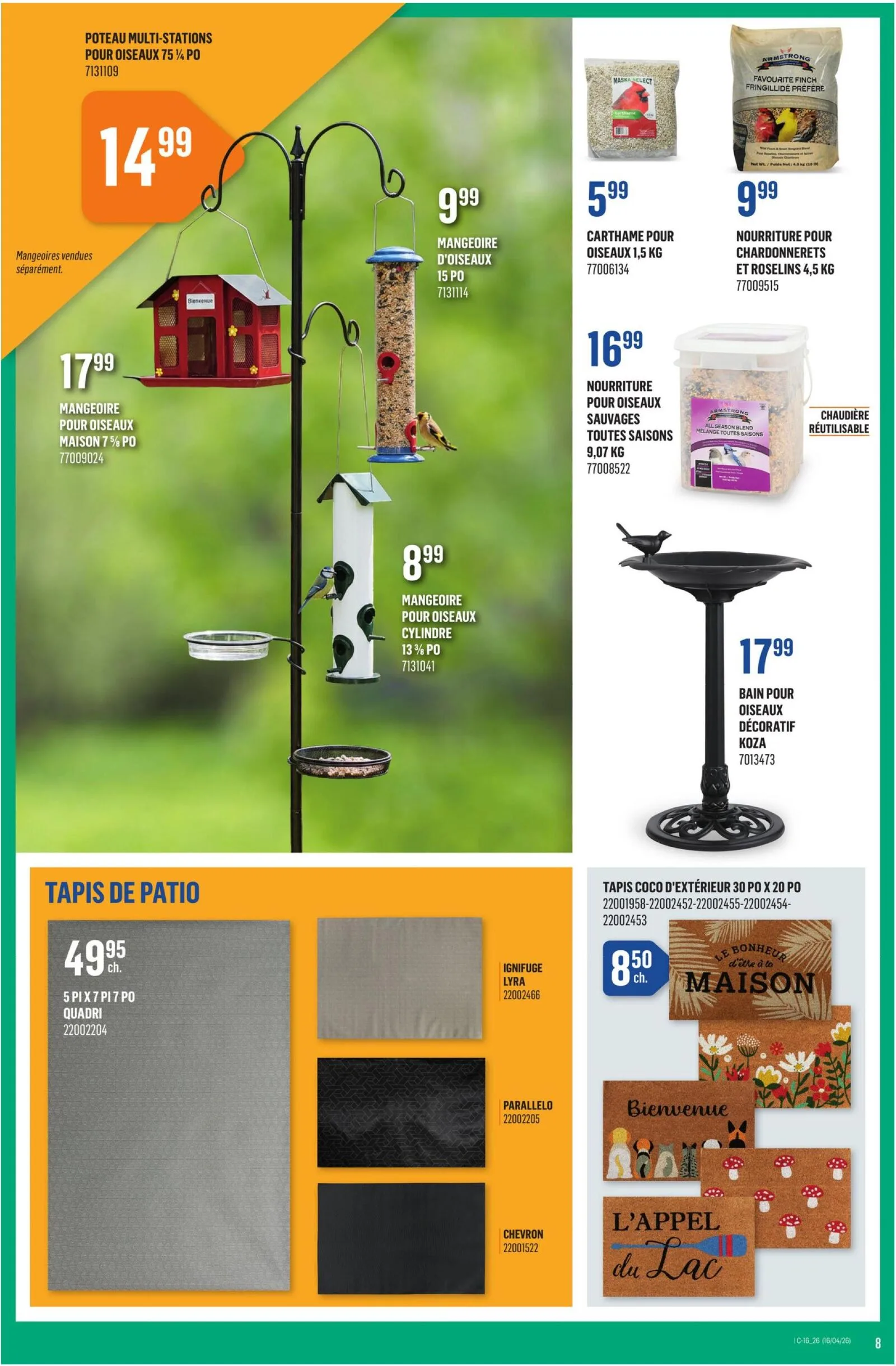 Page 8 de la Circulaire Canac du 16 au 22 avril 2026