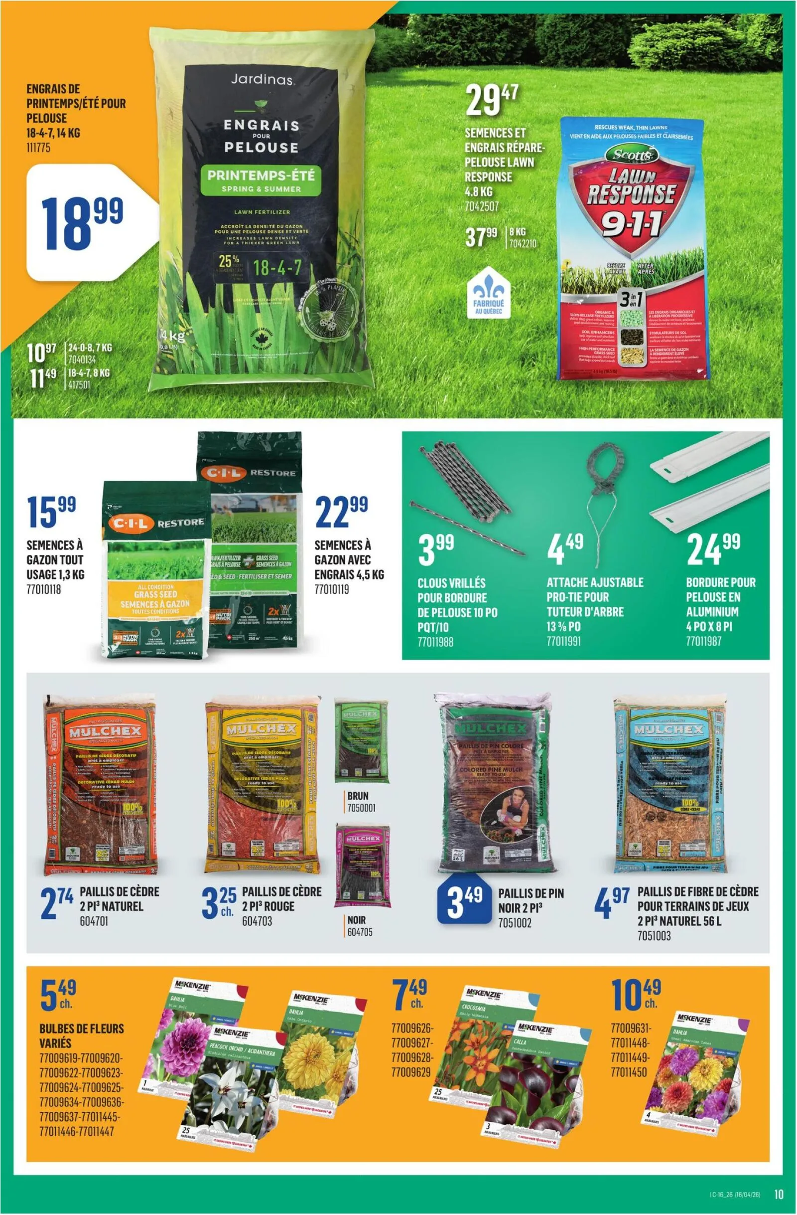 Page 10 de la Circulaire Canac du 16 au 22 avril 2026