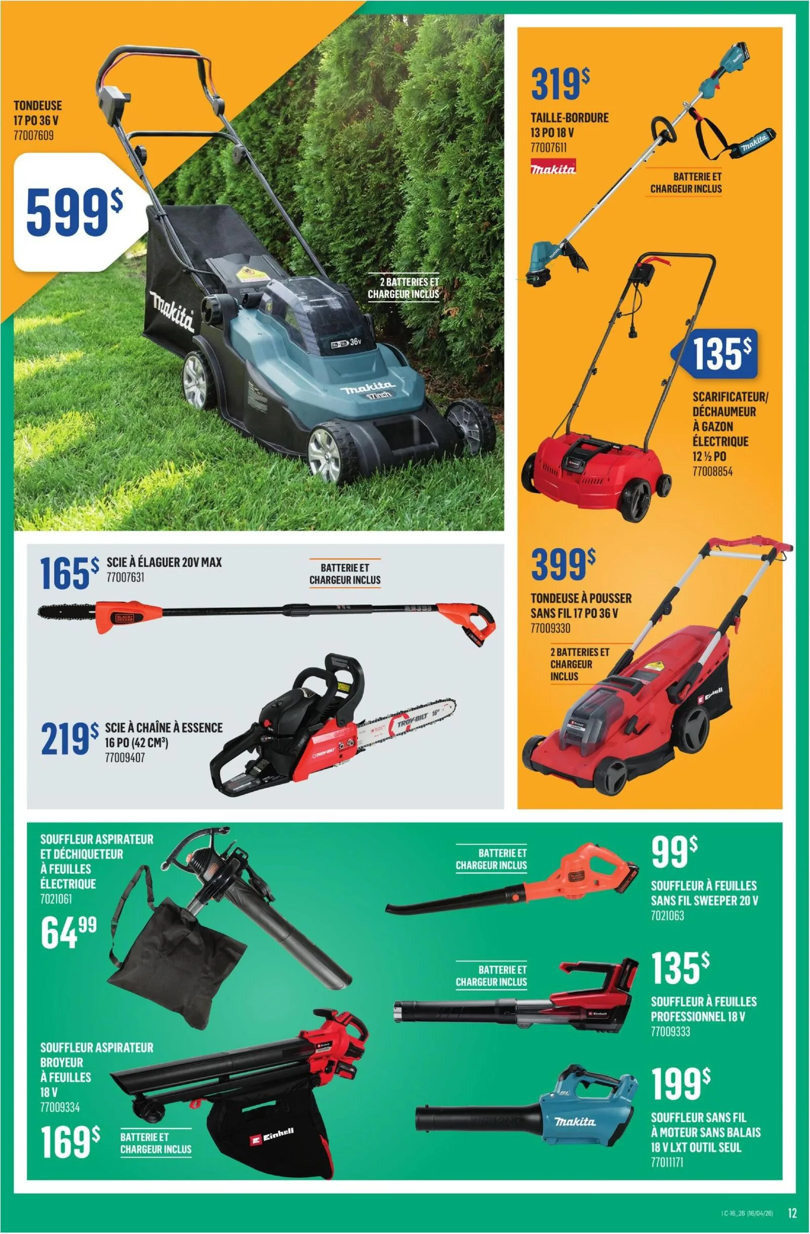 Page 12 de la Circulaire Canac du 16 au 22 avril 2026