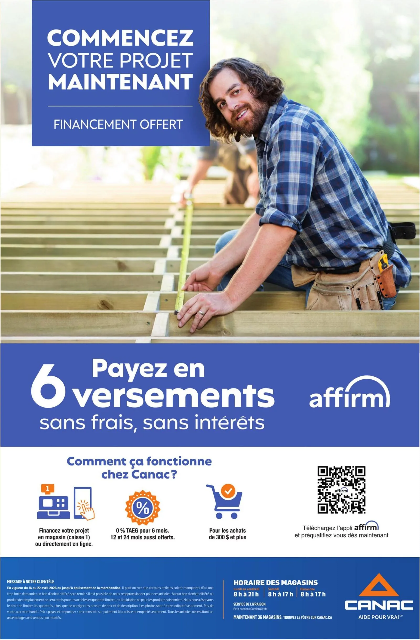 Page 24 de la Circulaire Canac du 16 au 22 avril 2026