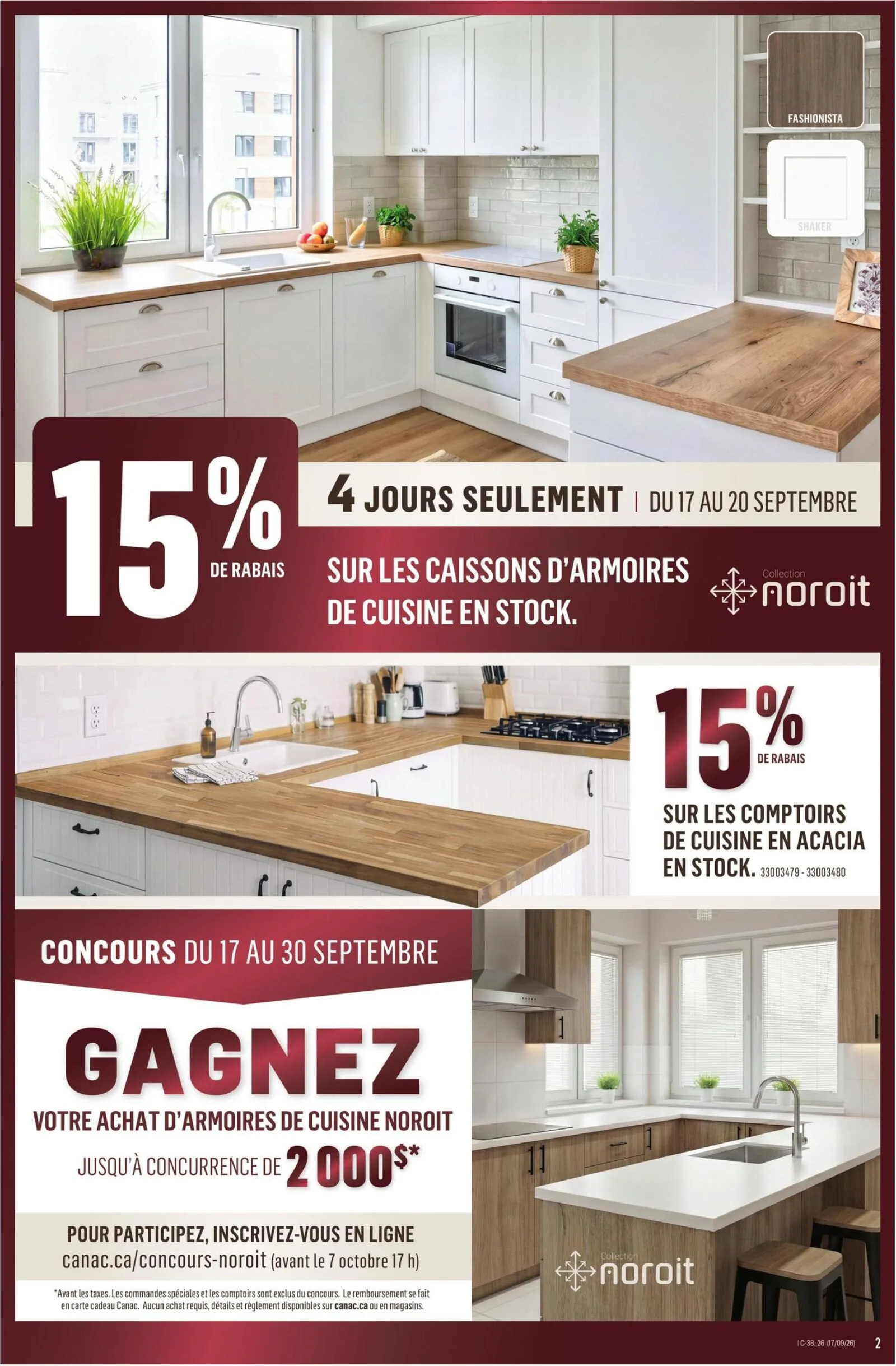 Page 2 de la Circulaire Canac du 17 au 23 septembre 2026
