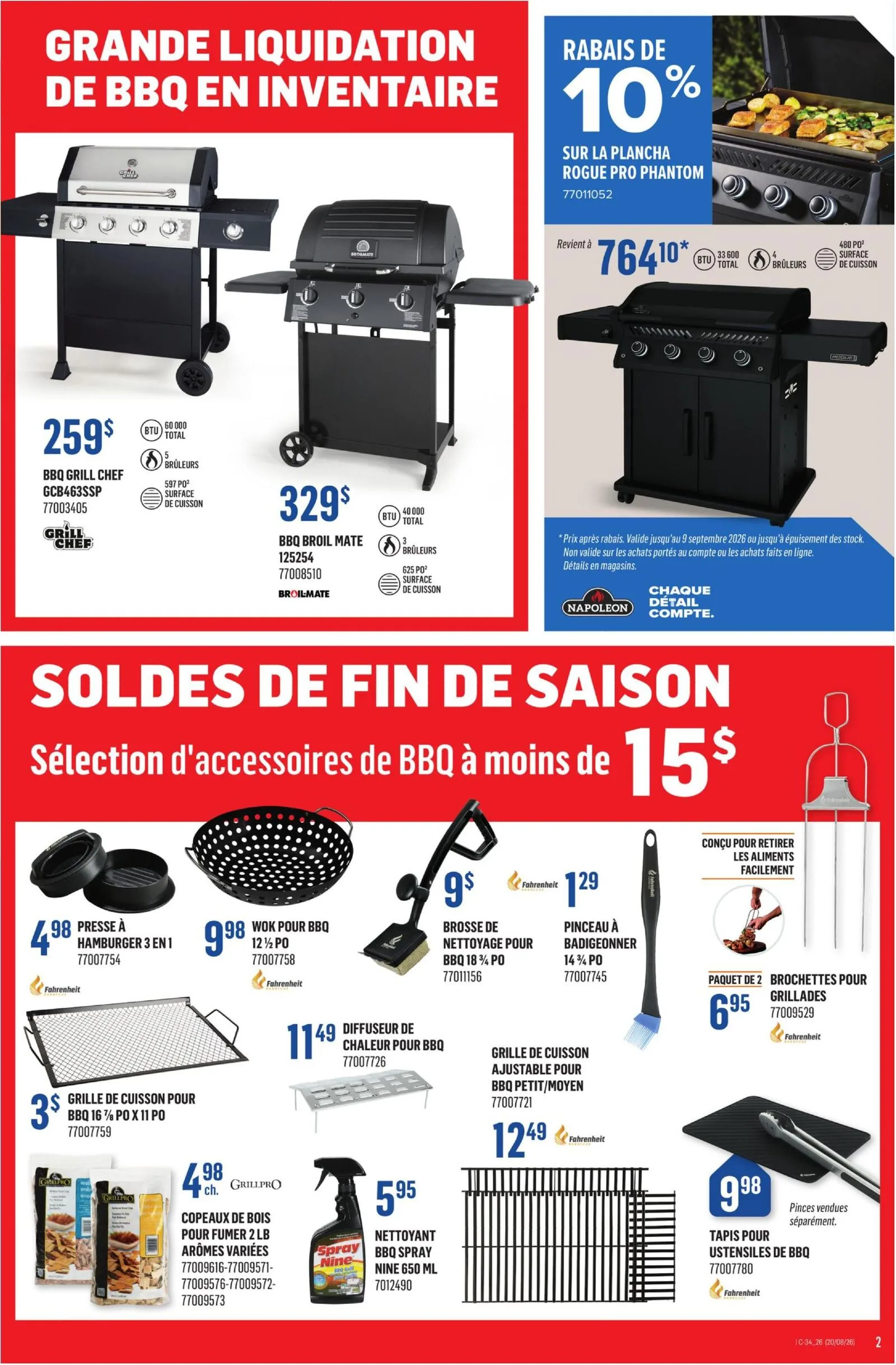 Page 2 de la Circulaire Canac du 20 au 26 août 2026