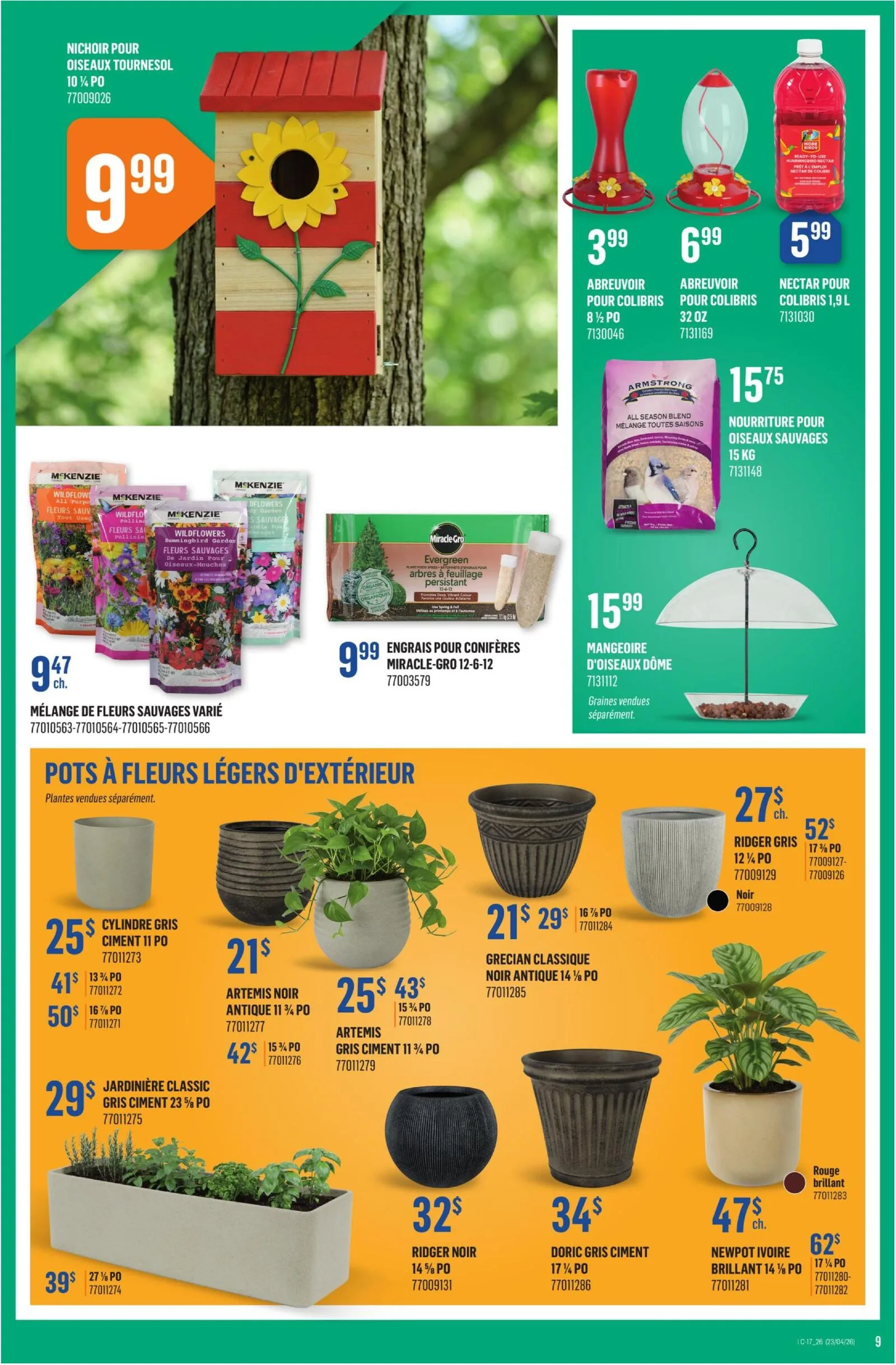 Page 9 de la Circulaire Canac du 23 au 29 avril 2026