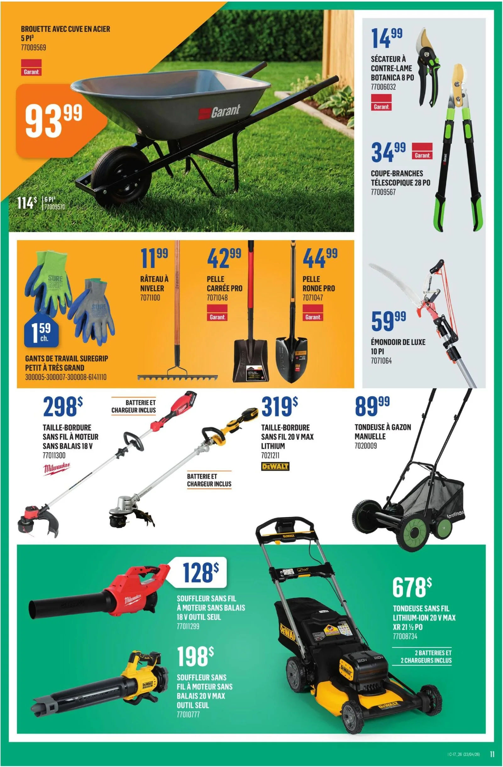 Page 11 de la Circulaire Canac du 23 au 29 avril 2026