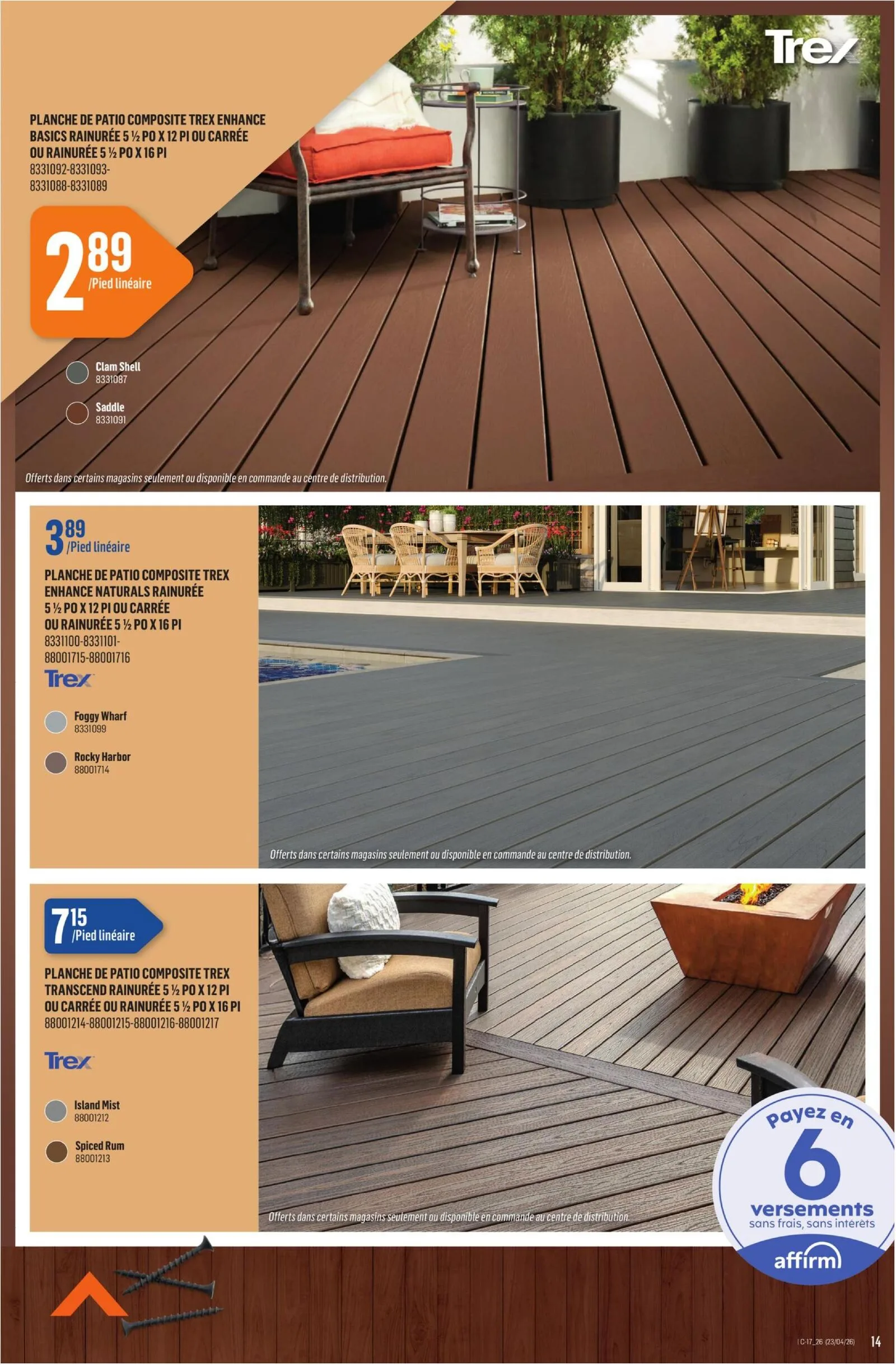 Page 14 de la Circulaire Canac du 23 au 29 avril 2026