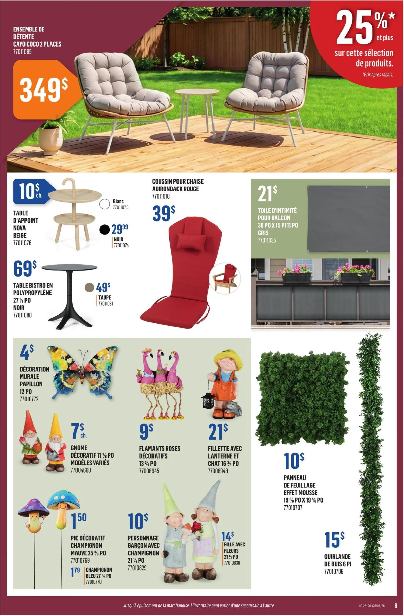 Page 8 de la Circulaire Canac du 25 juin au 1 juillet 2026