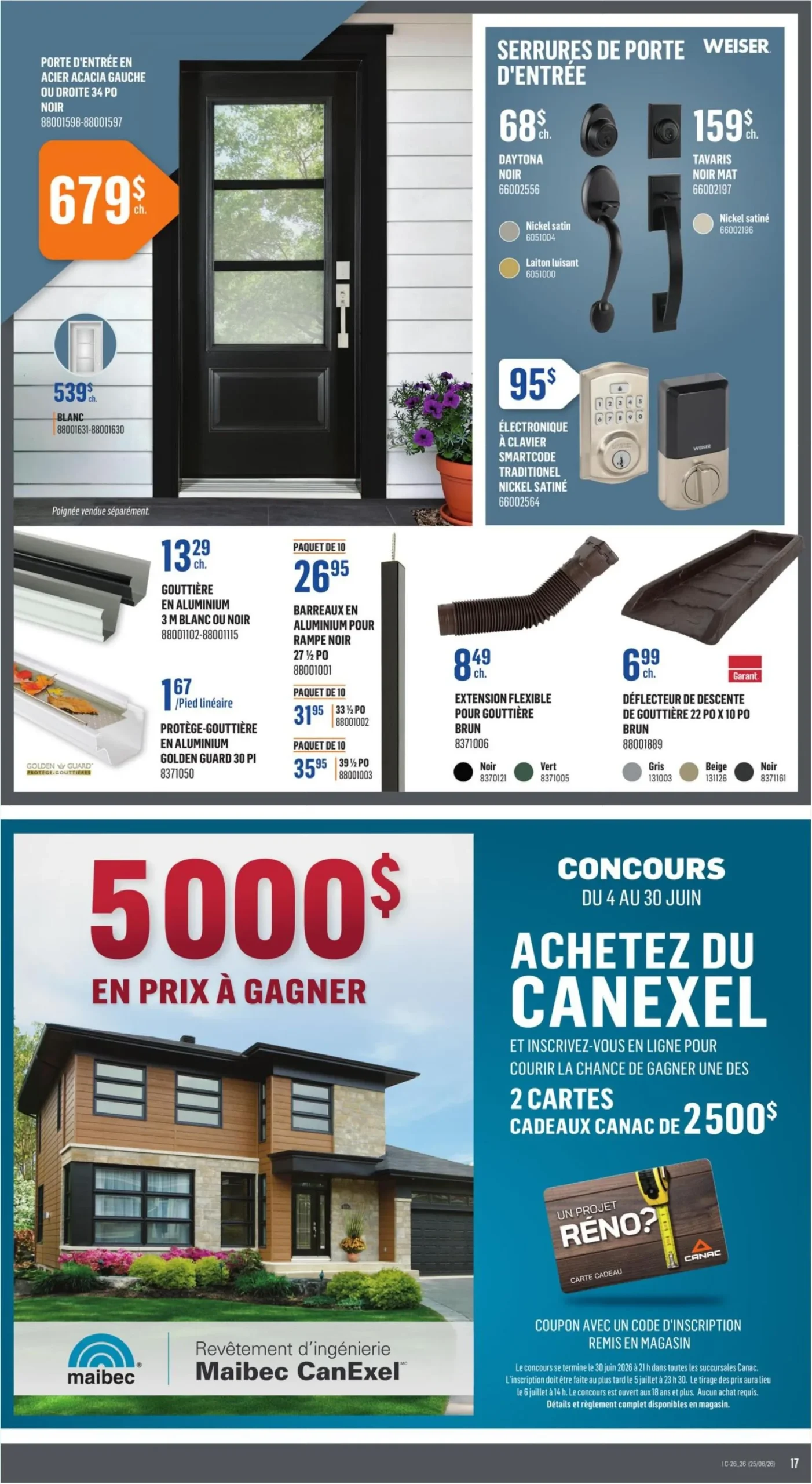 Page 17 de la Circulaire Canac du 25 juin au 1 juillet 2026