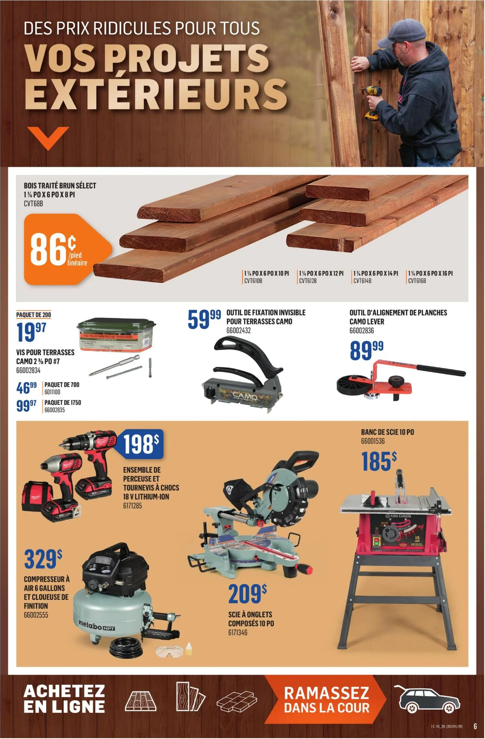 Page 6 de la Circulaire Canac du 30 avril au 6 mai 2026