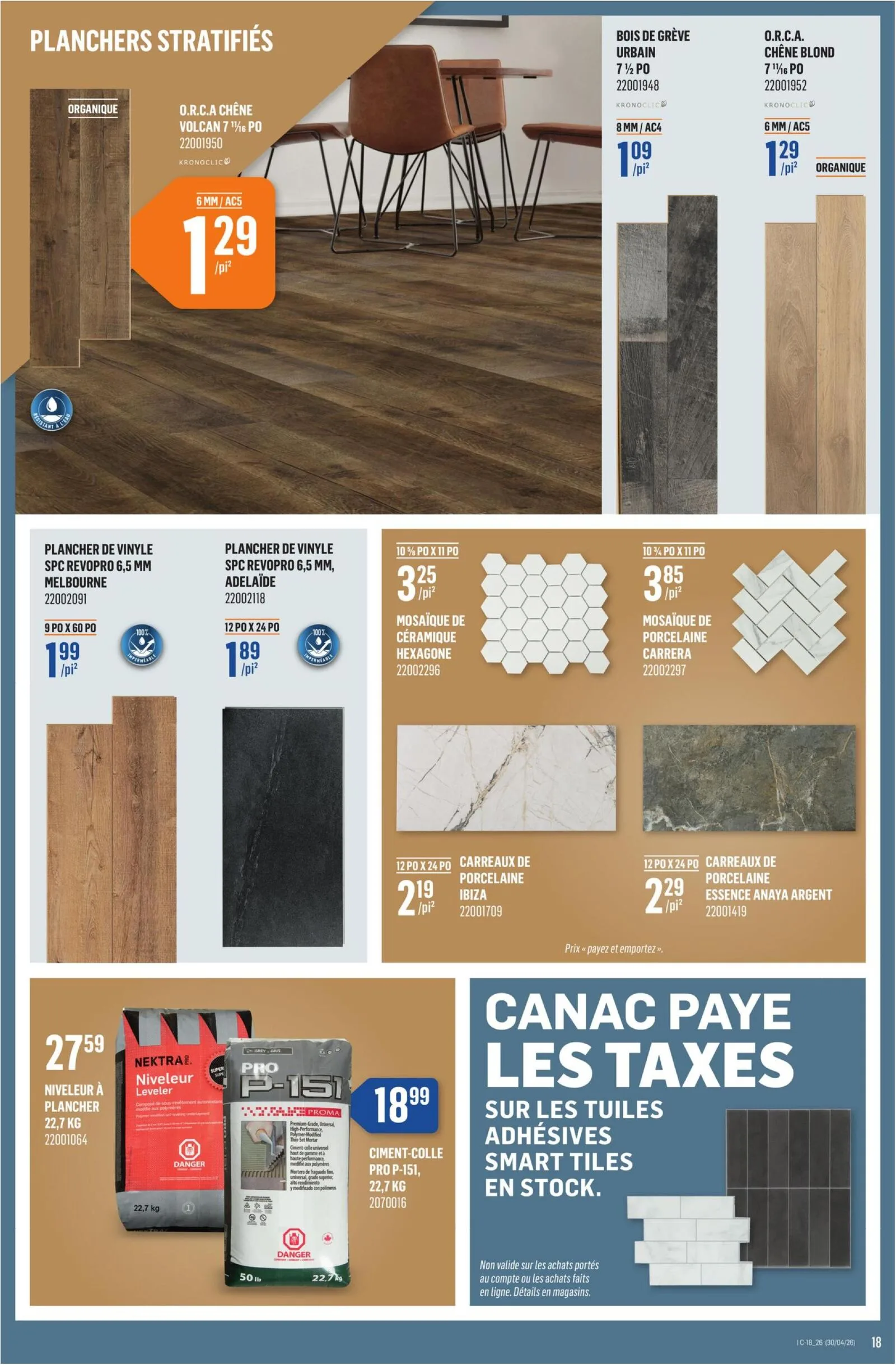 Page 18 de la Circulaire Canac du 30 avril au 6 mai 2026