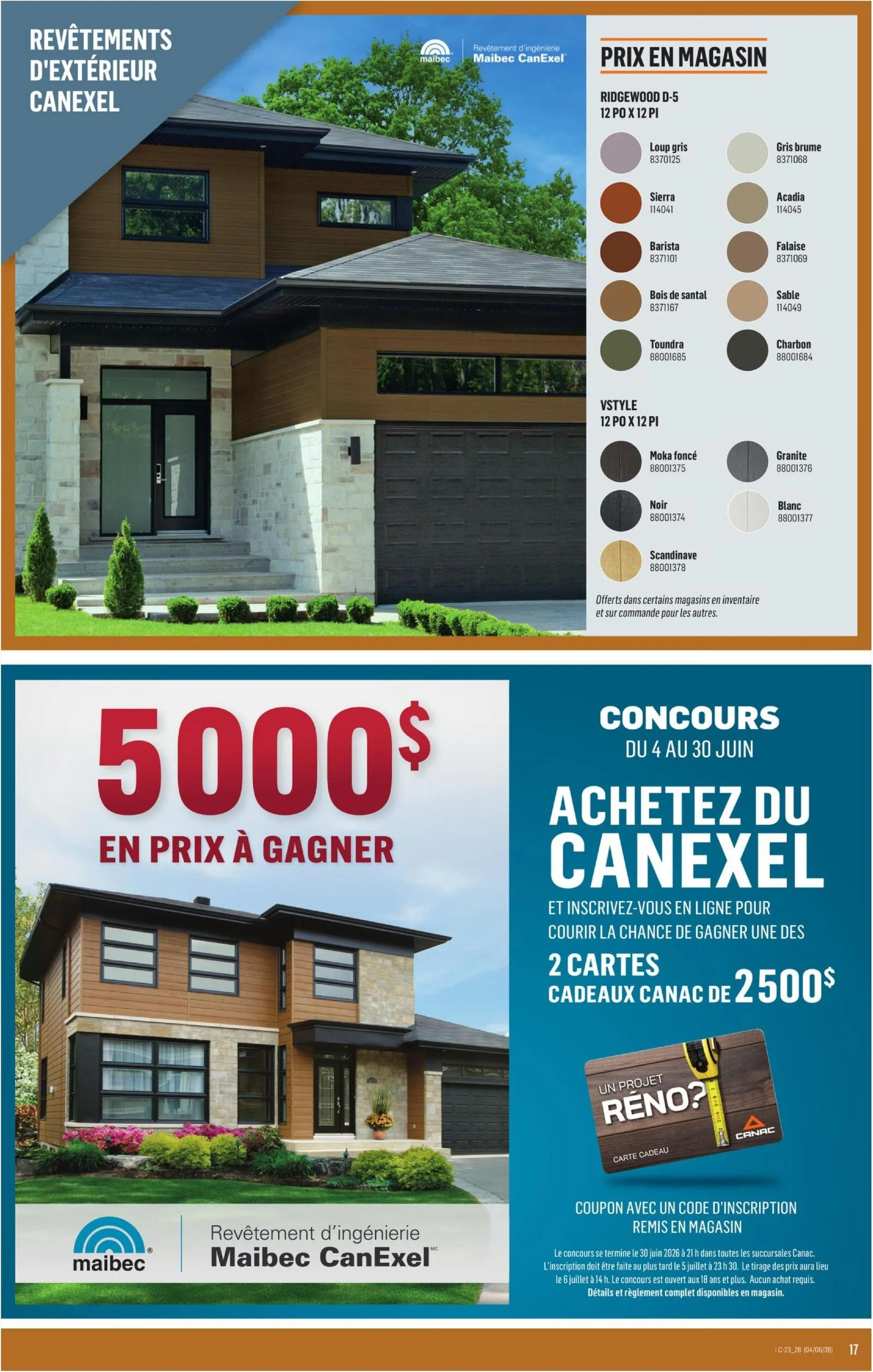 Page 17 de la Circulaire Canac du 4 au 10 juin 2026