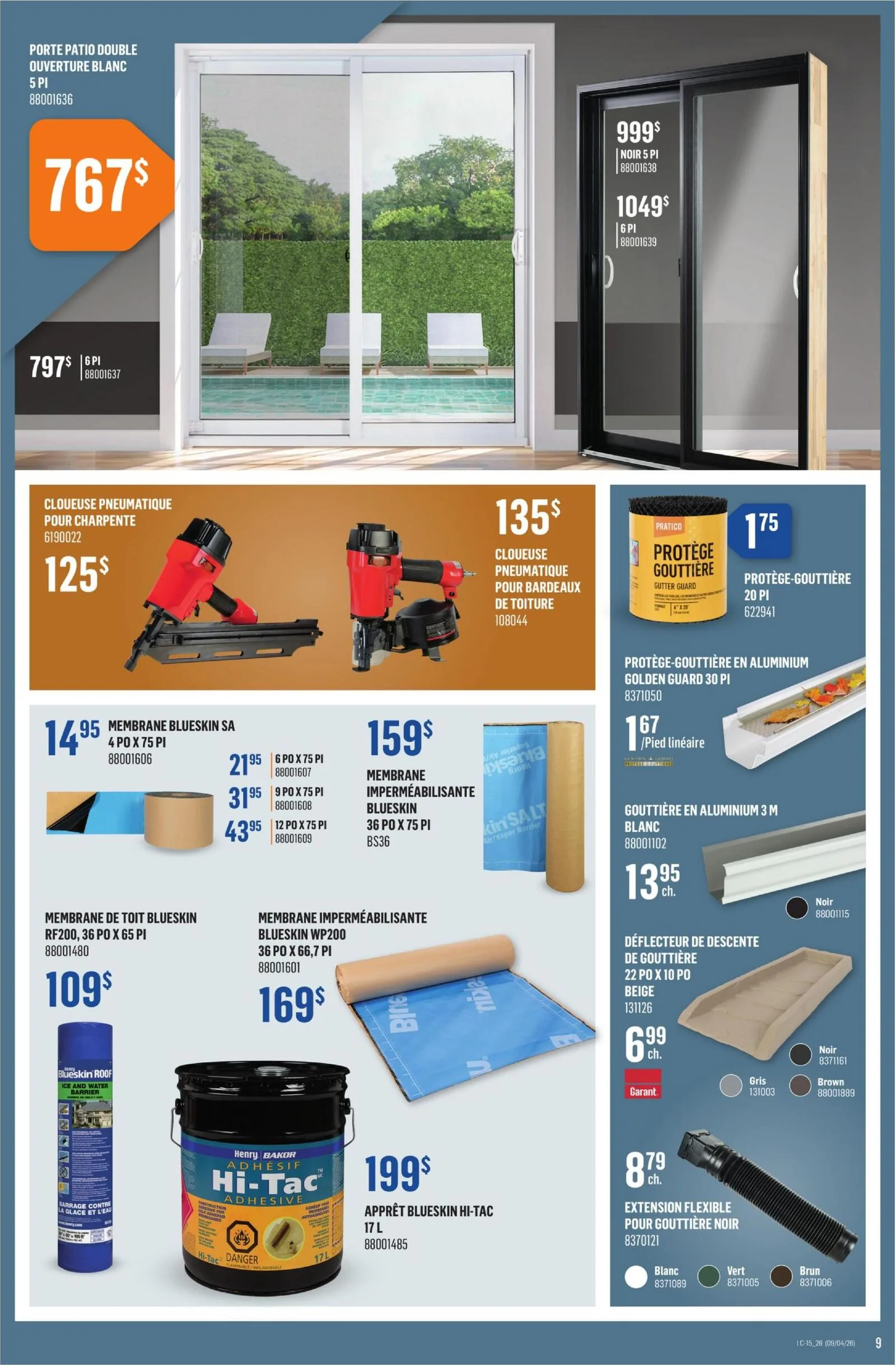 Page 9 de la Circulaire Canac du 9 au 15 avril 2026