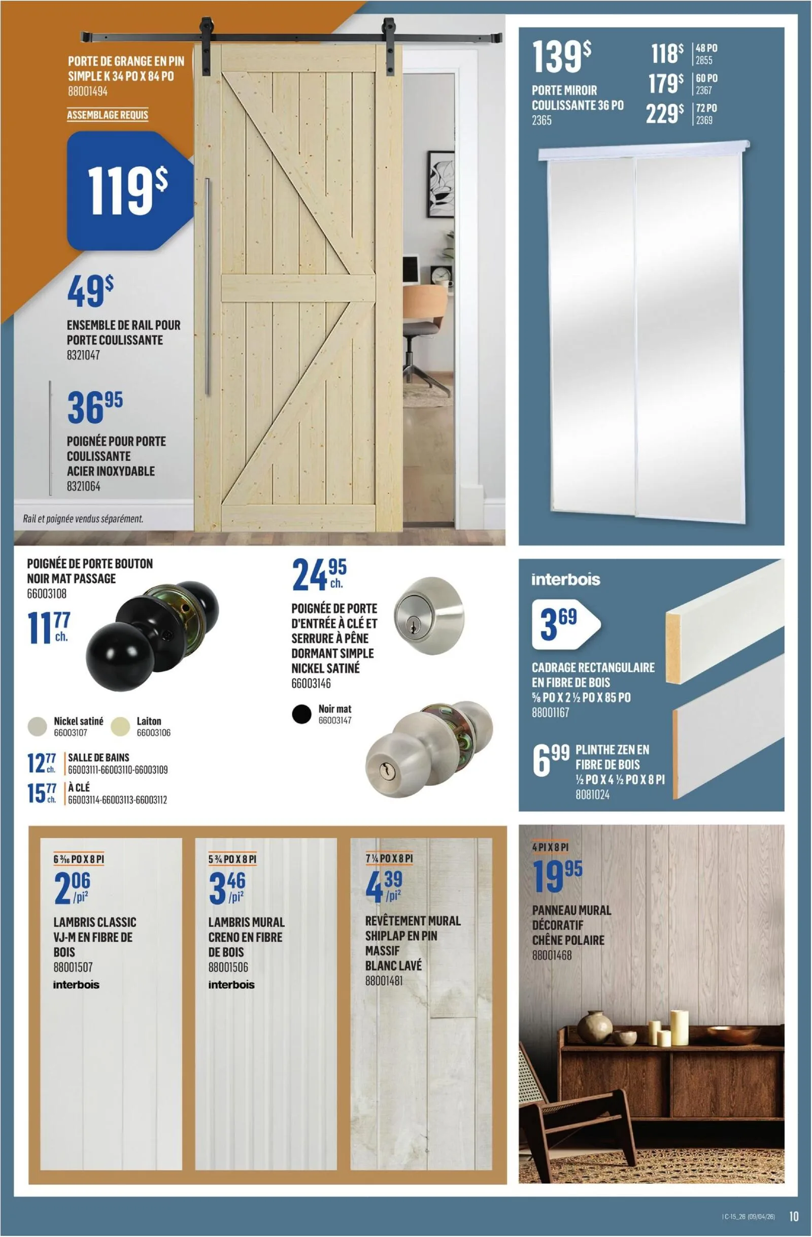 Page 10 de la Circulaire Canac du 9 au 15 avril 2026