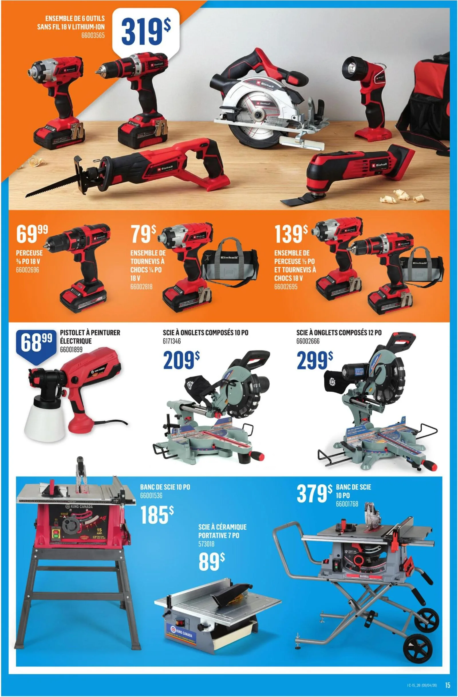Page 15 de la Circulaire Canac du 9 au 15 avril 2026