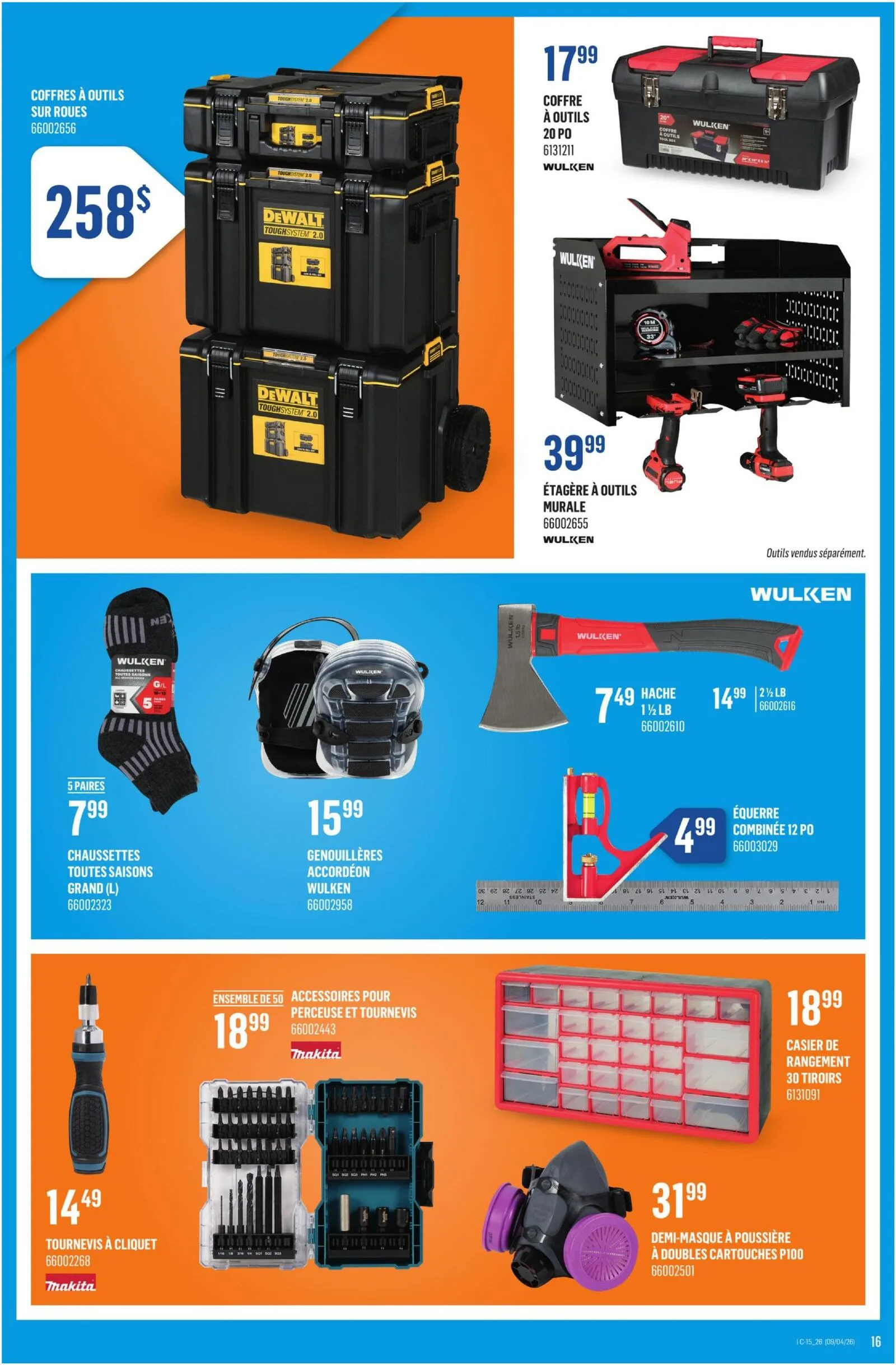 Page 16 de la Circulaire Canac du 9 au 15 avril 2026
