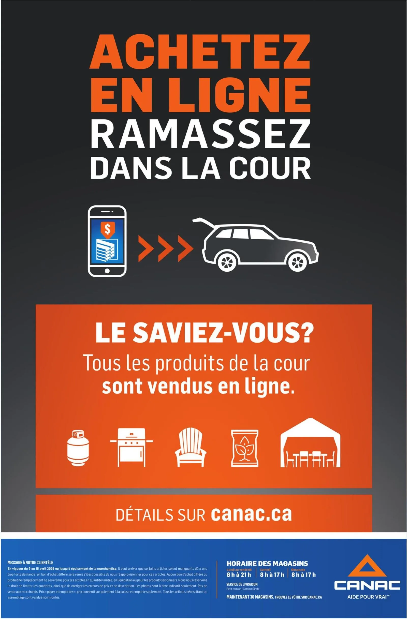 Page 17 de la Circulaire Canac du 9 au 15 avril 2026