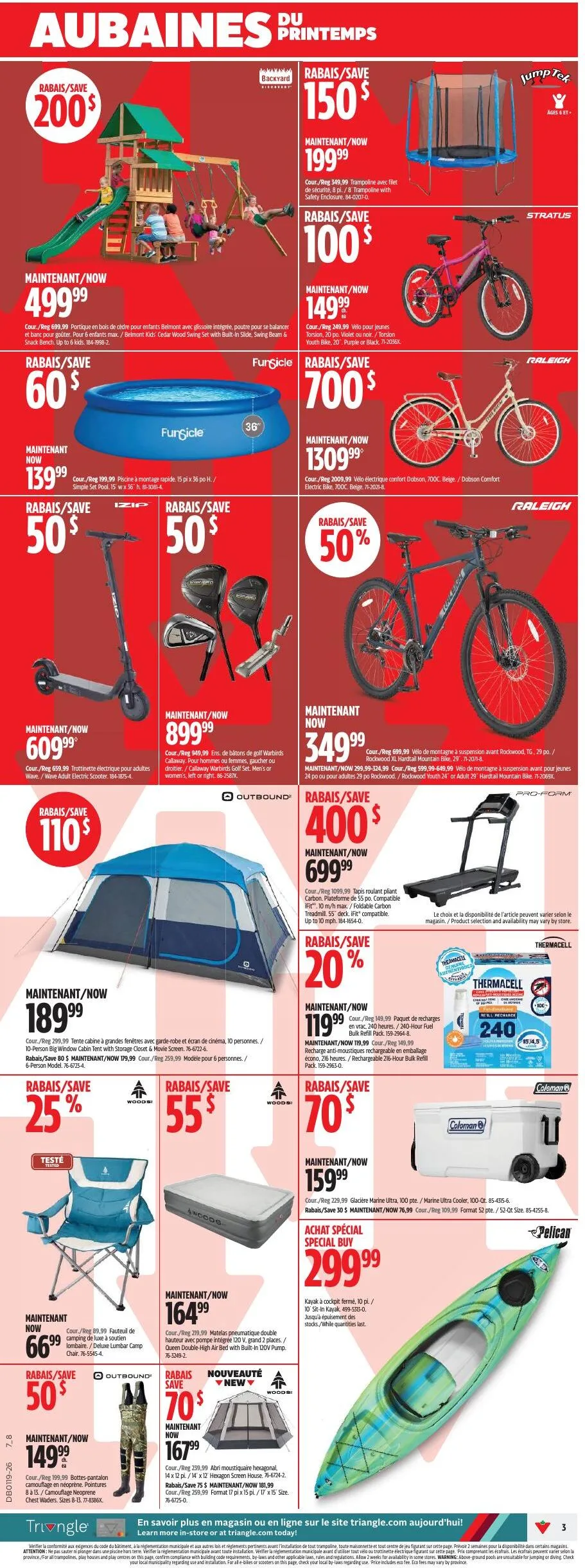 Page 3 de la Circulaire Canadian Tire Aubaines du Printemps du 7 au 13 mai 2026