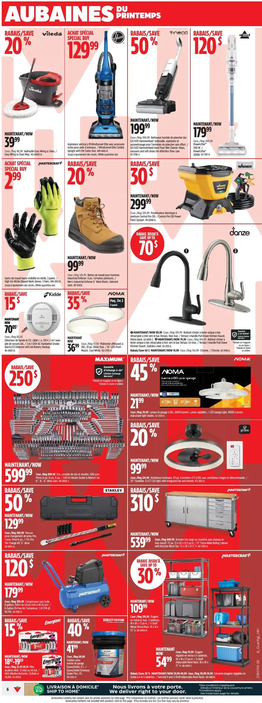 Page 6 de la Circulaire Canadian Tire Aubaines du Printemps du 7 au 13 mai 2026