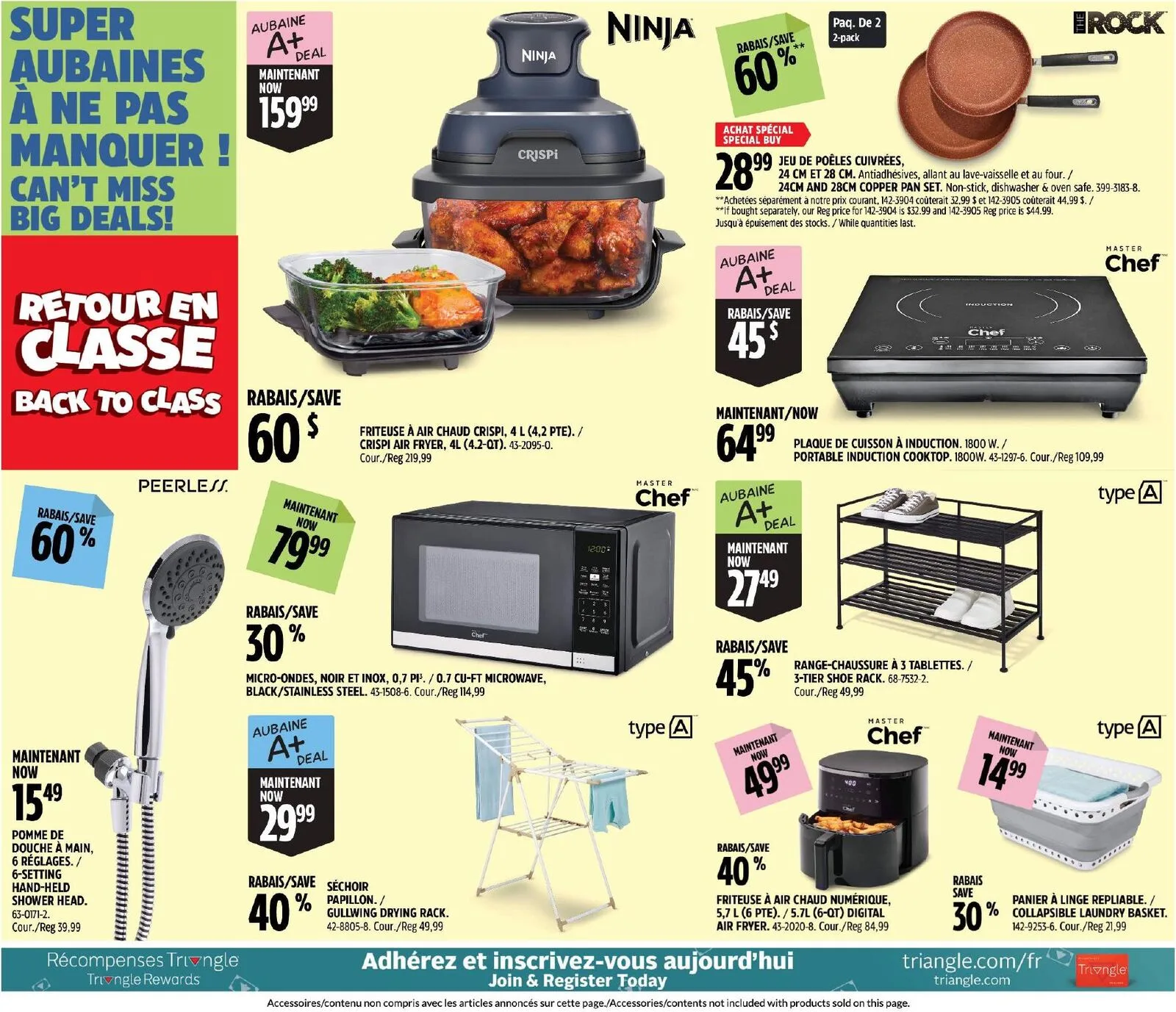 Page 7 de la Circulaire Canadian Tire Grand Solde Rouge Retour En Classe du 13 au 20 août 2026