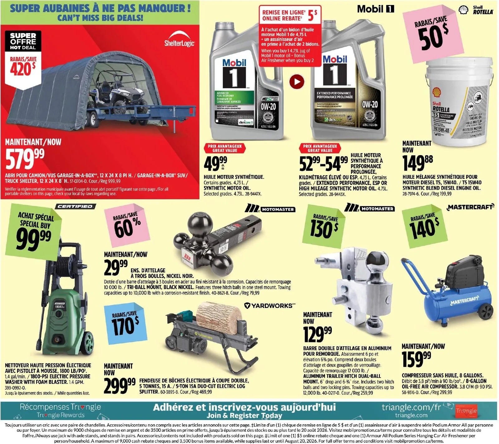 Page 16 de la Circulaire Canadian Tire Grand Solde Rouge Retour En Classe du 13 au 20 août 2026