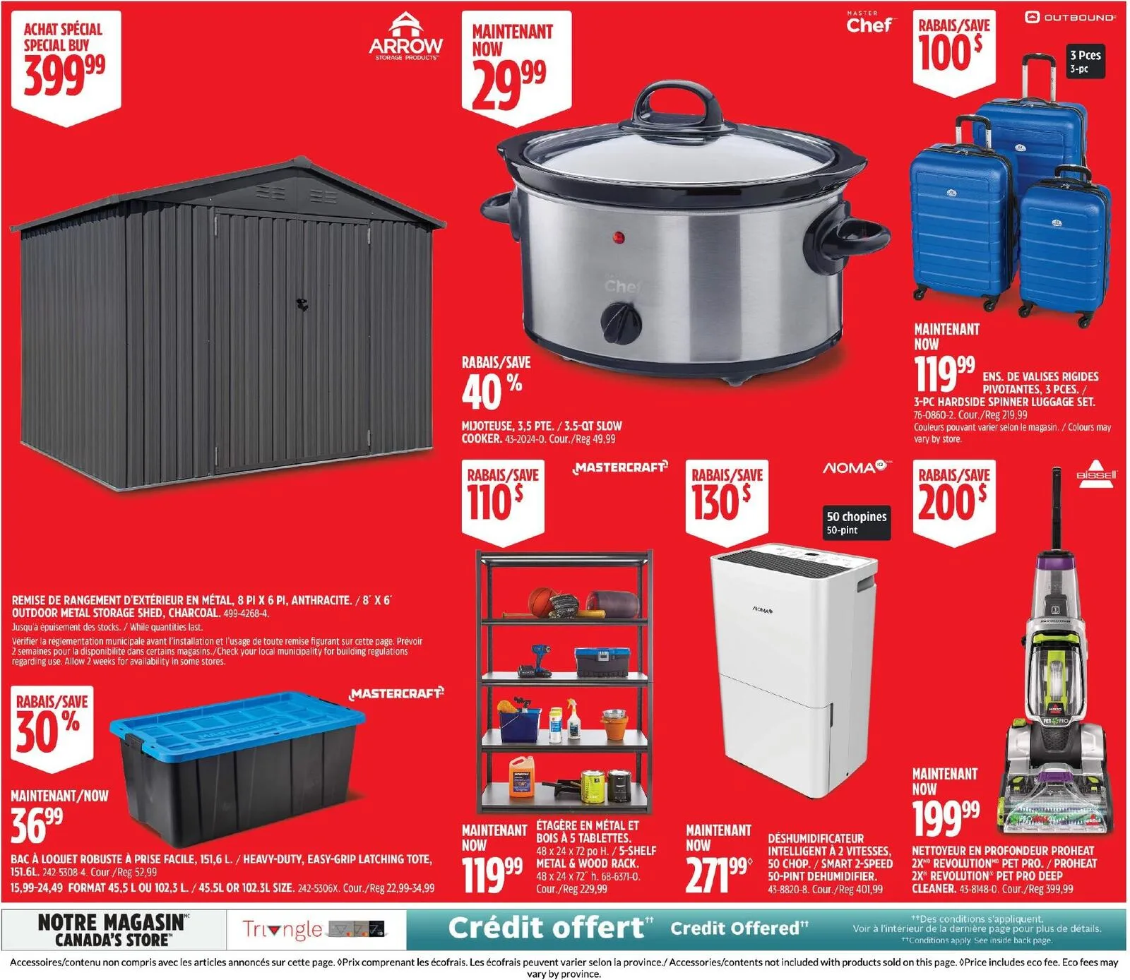 Page 2 de la Circulaire Canadian Tire Grand rouge de l&rsquo;automne du 17 au 24 septembre 2026