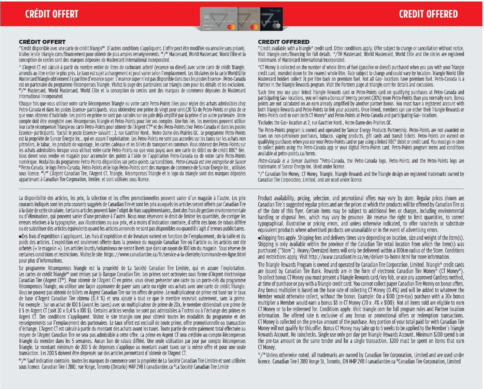 Page 20 de la Circulaire Canadian Tire Grand rouge de l&rsquo;automne du 17 au 24 septembre 2026