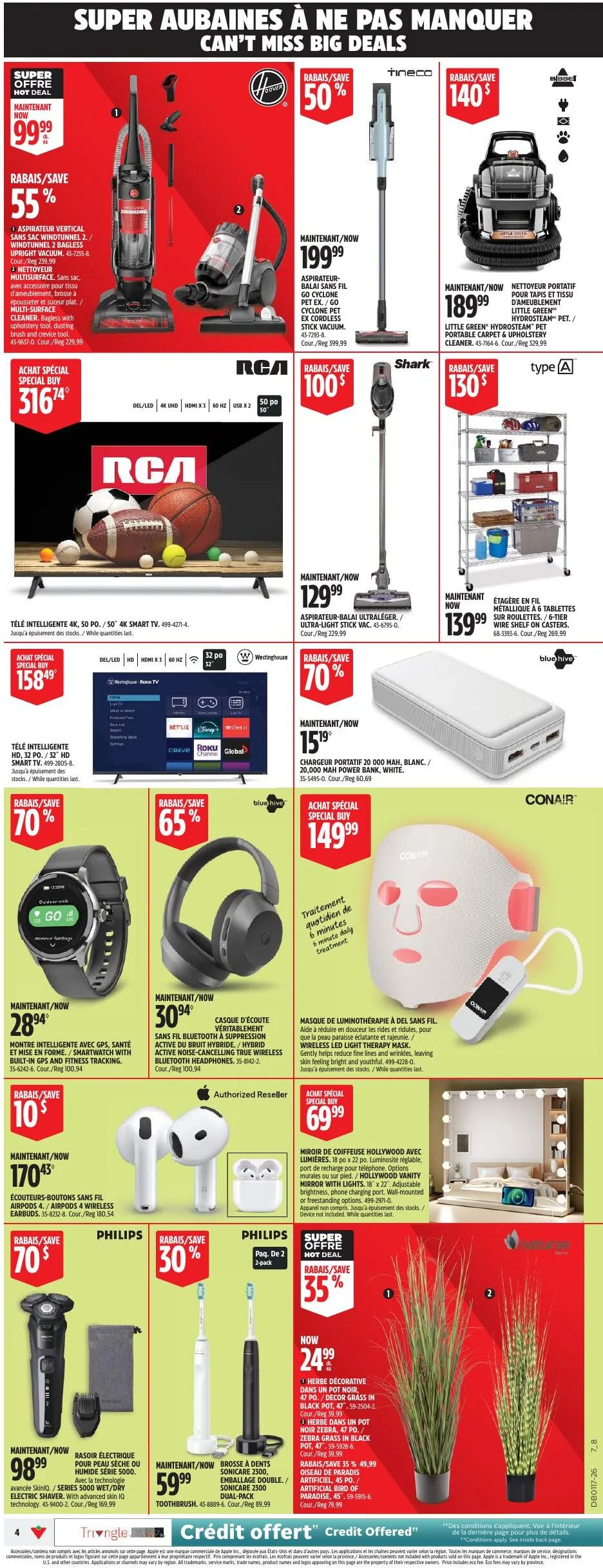 Page 4 de la Circulaire Canadian Tire Grand rouge du printemps du 23 au 30 avril 2026