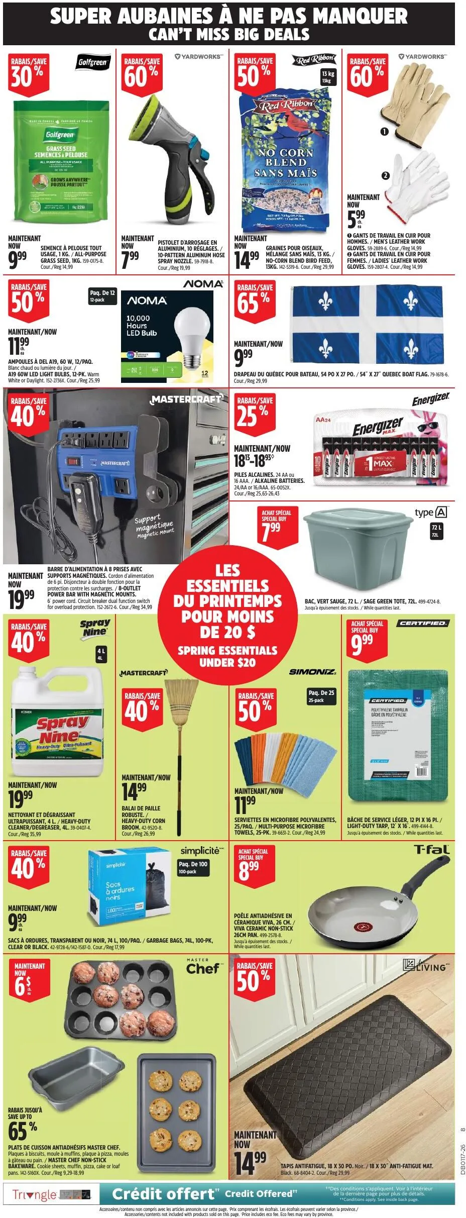 Page 8 de la Circulaire Canadian Tire Grand rouge du printemps du 23 au 30 avril 2026