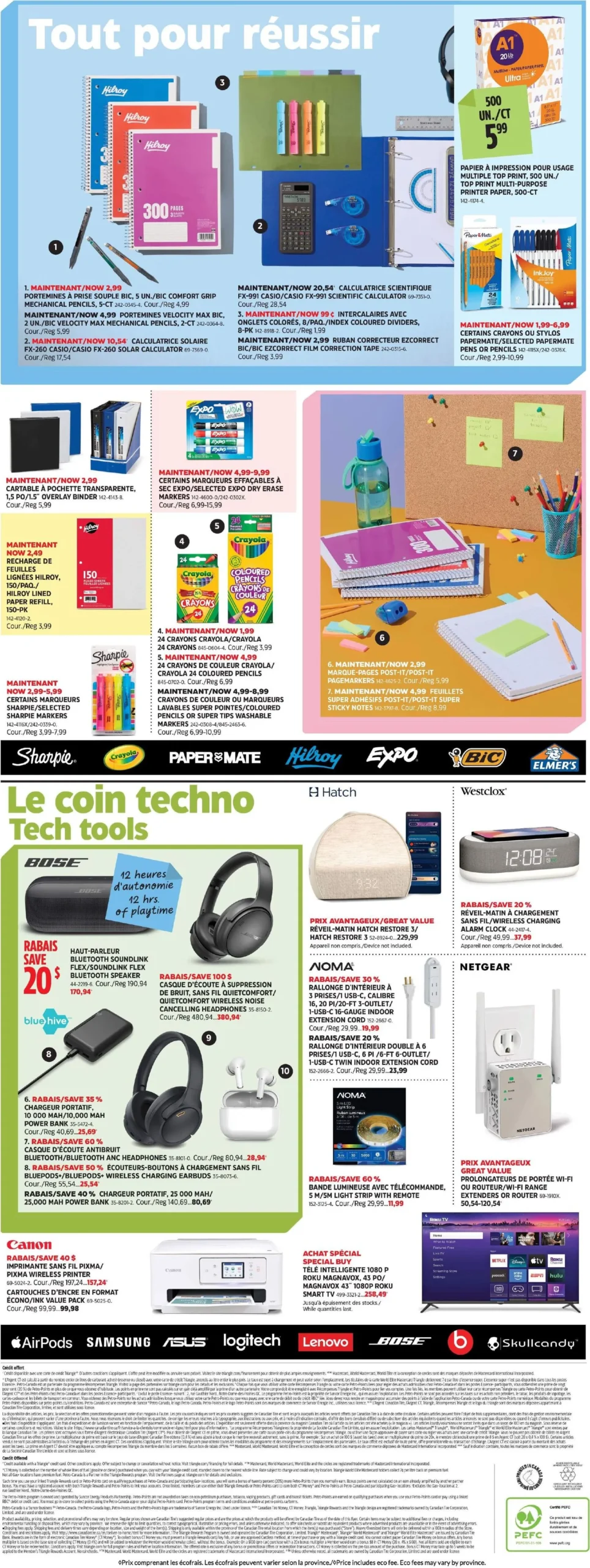 Page 15 de la Circulaire Canadian Tire Retour En Classe du 6 au 26 août 2026