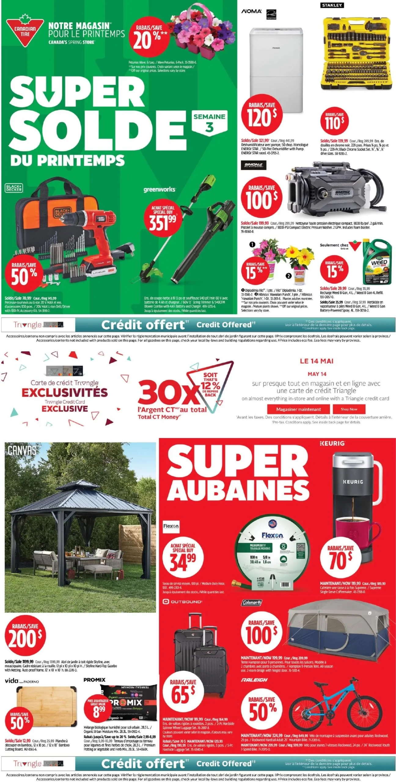 Page 1 de la Circulaire Canadian Tire du 14 au 20 mai 2026