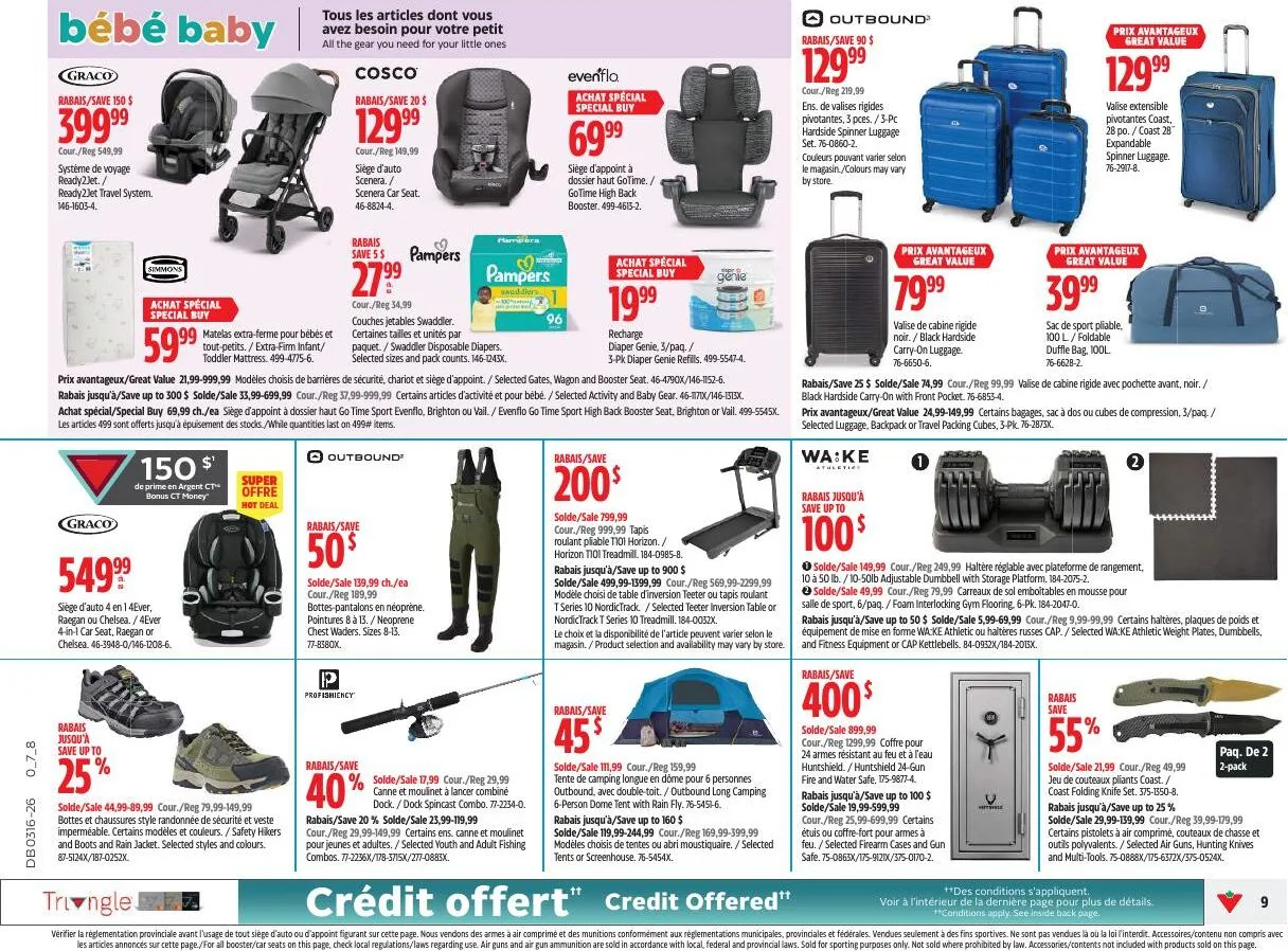 Page 9 de la Circulaire Canadian Tire du 16 au 22 avril 2026