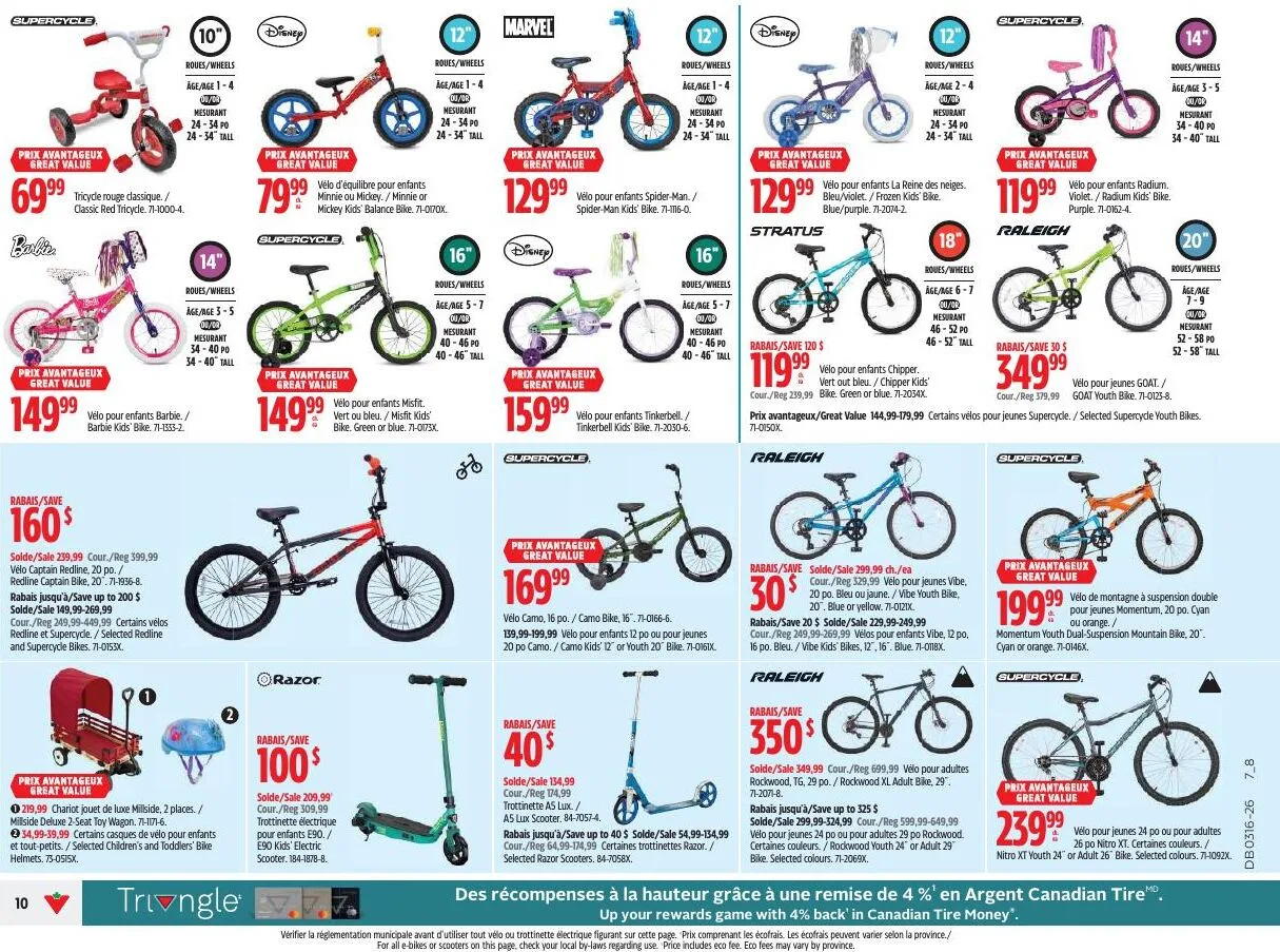 Page 10 de la Circulaire Canadian Tire du 16 au 22 avril 2026