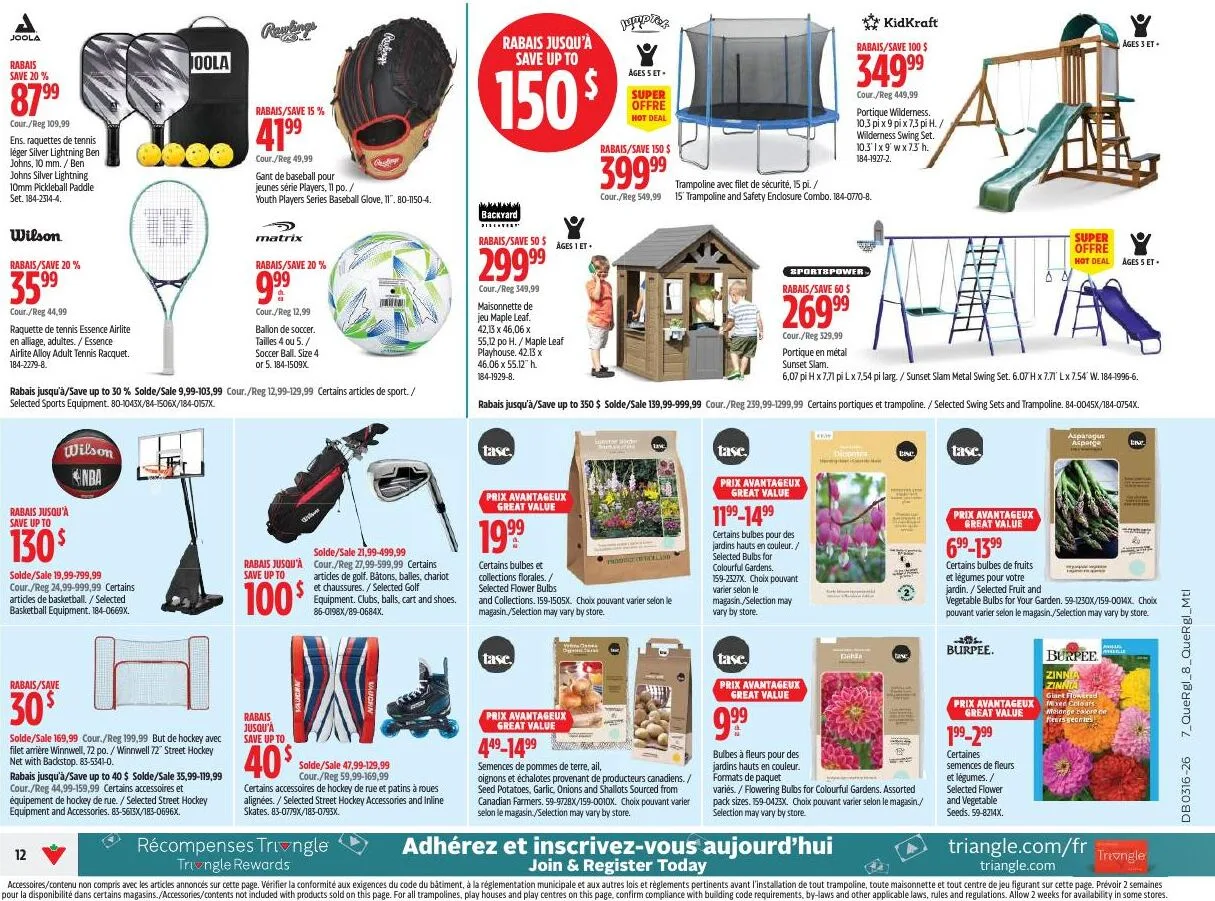 Page 12 de la Circulaire Canadian Tire du 16 au 22 avril 2026
