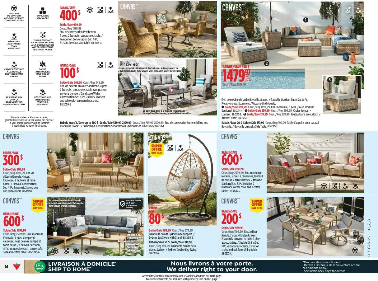 Page 14 de la Circulaire Canadian Tire du 16 au 22 avril 2026