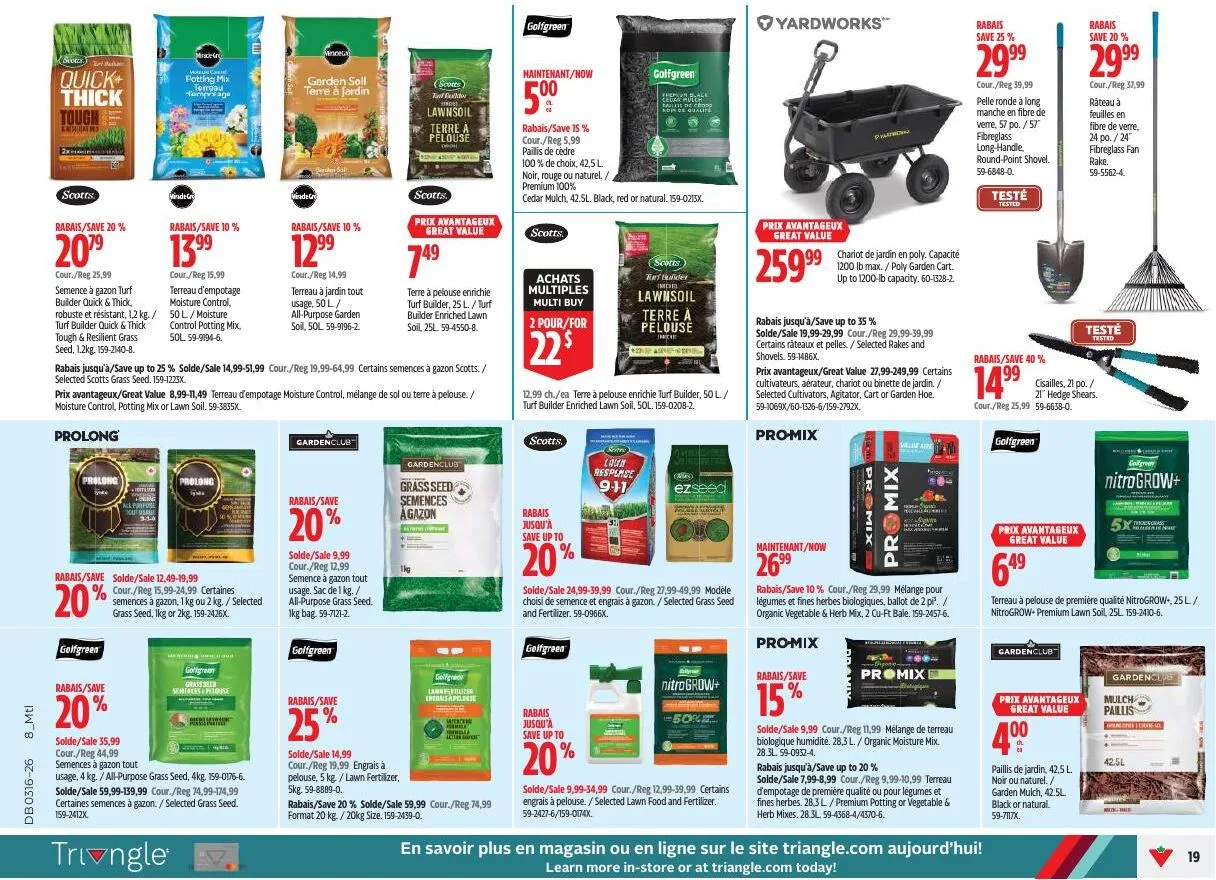 Page 19 de la Circulaire Canadian Tire du 16 au 22 avril 2026