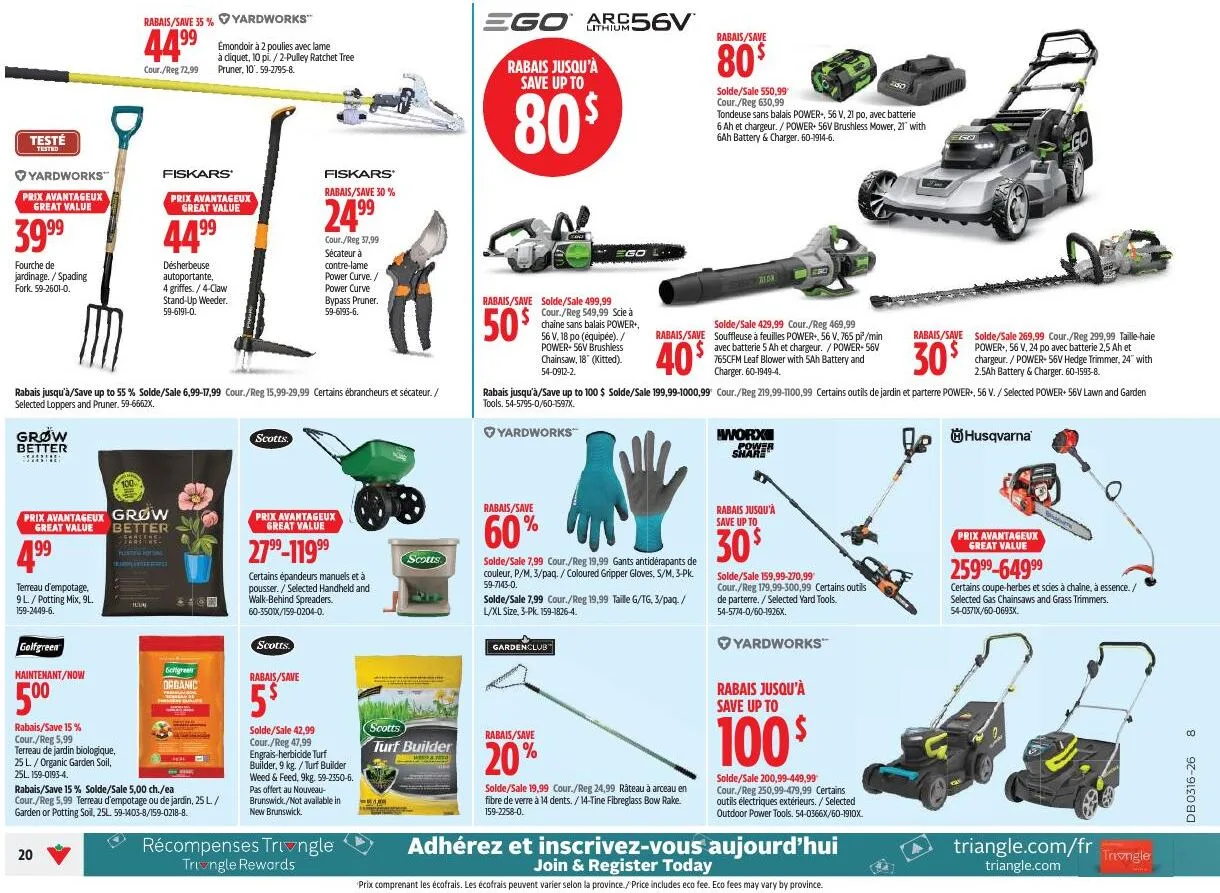 Page 20 de la Circulaire Canadian Tire du 16 au 22 avril 2026