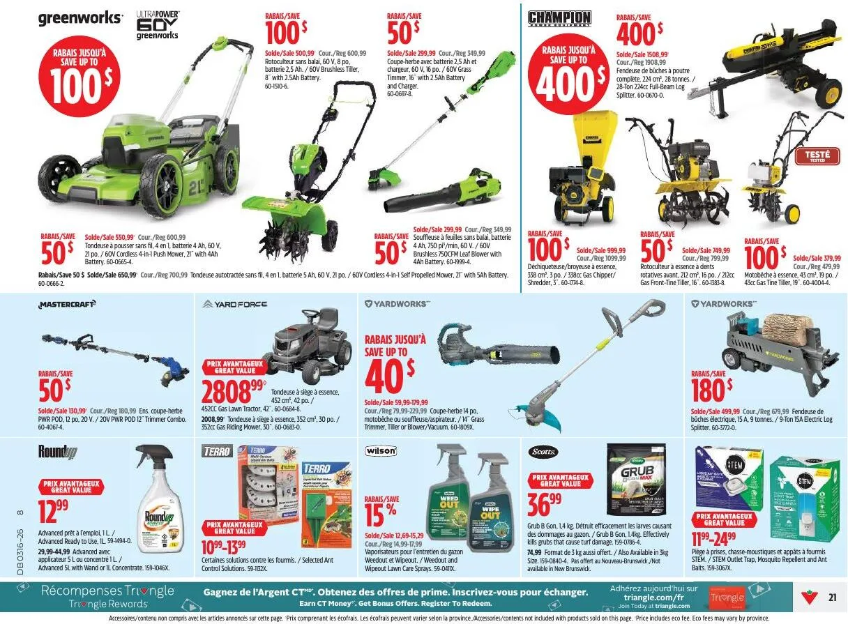 Page 21 de la Circulaire Canadian Tire du 16 au 22 avril 2026