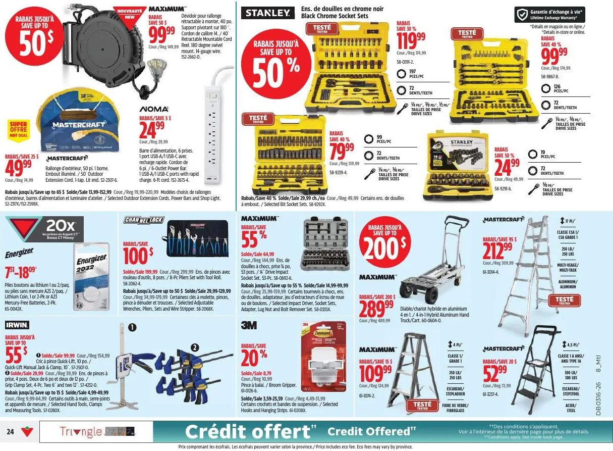 Page 24 de la Circulaire Canadian Tire du 16 au 22 avril 2026