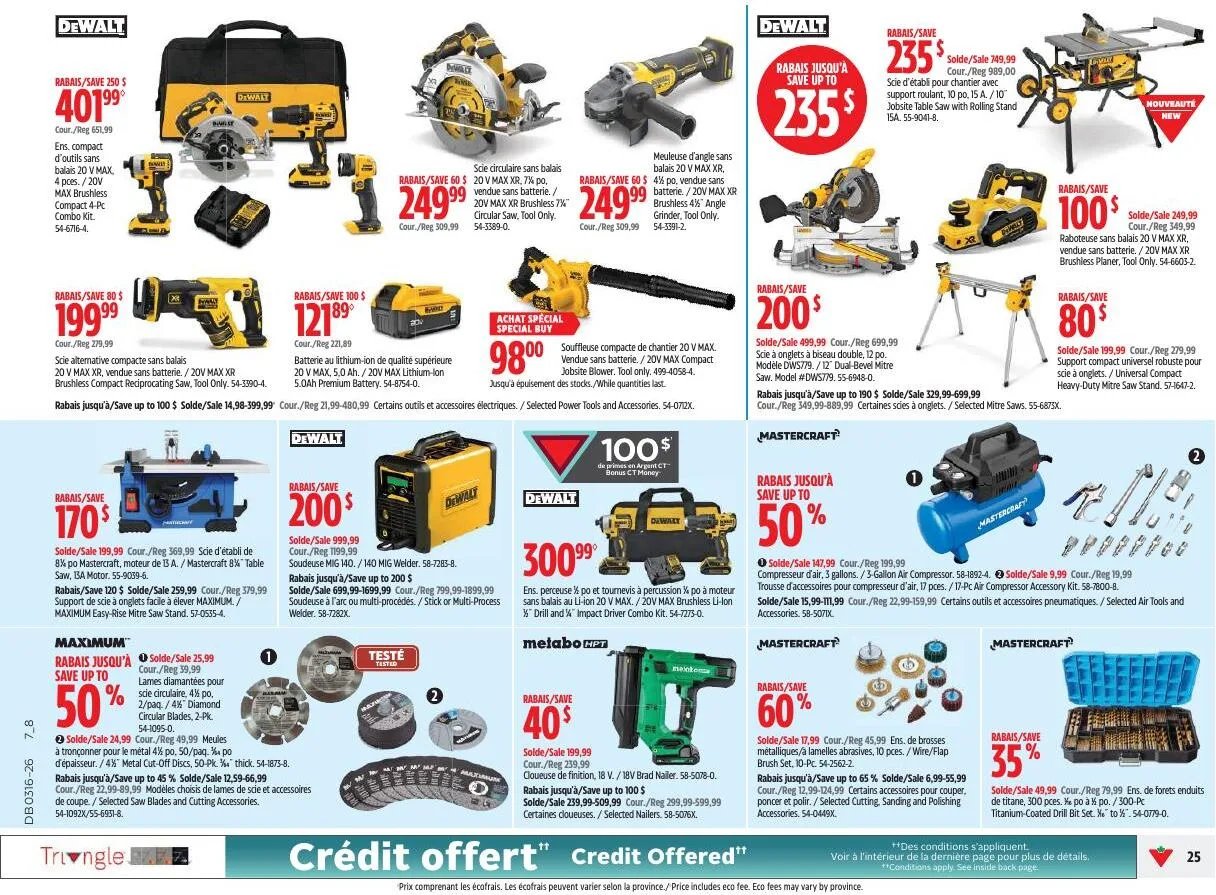 Page 25 de la Circulaire Canadian Tire du 16 au 22 avril 2026