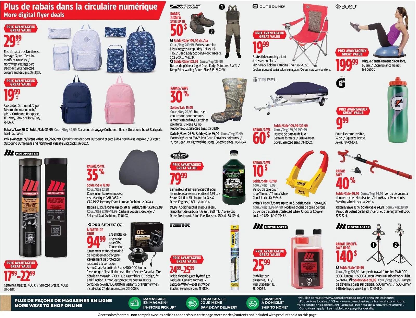 Page 29 de la Circulaire Canadian Tire du 17 au 24 septembre 2026