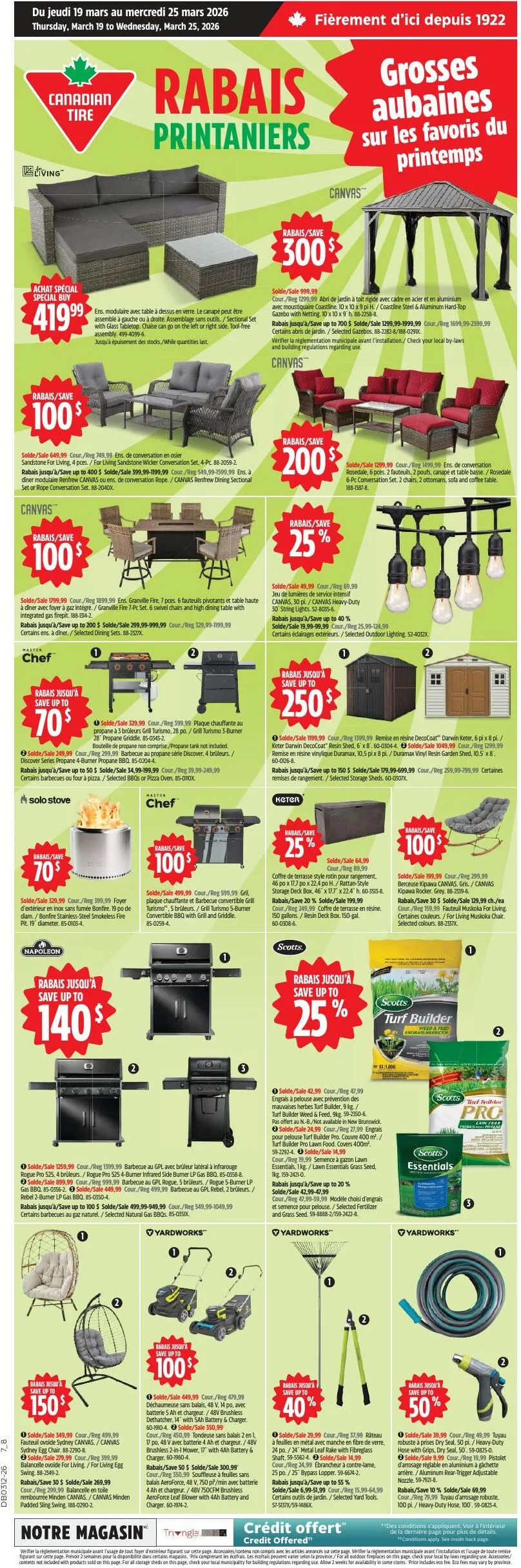 Page 2 de la Circulaire Canadian Tire du 19 au 25 mars 2026