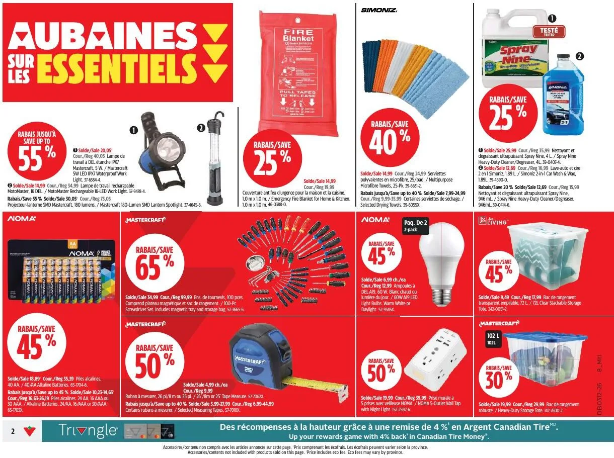 Page 4 de la Circulaire Canadian Tire du 19 au 25 mars 2026