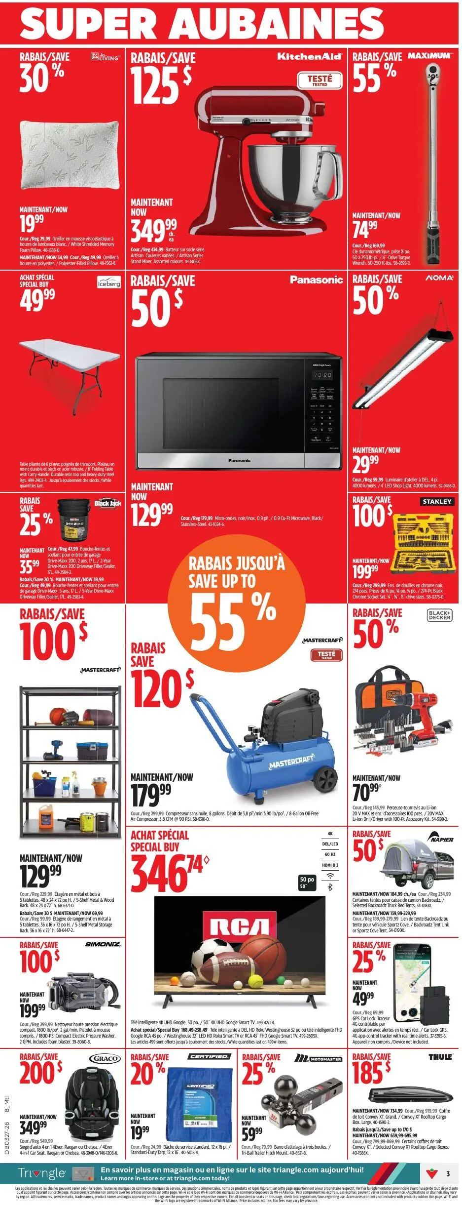 Page 3 de la Circulaire Canadian Tire du 2 au 8 juillet 2026